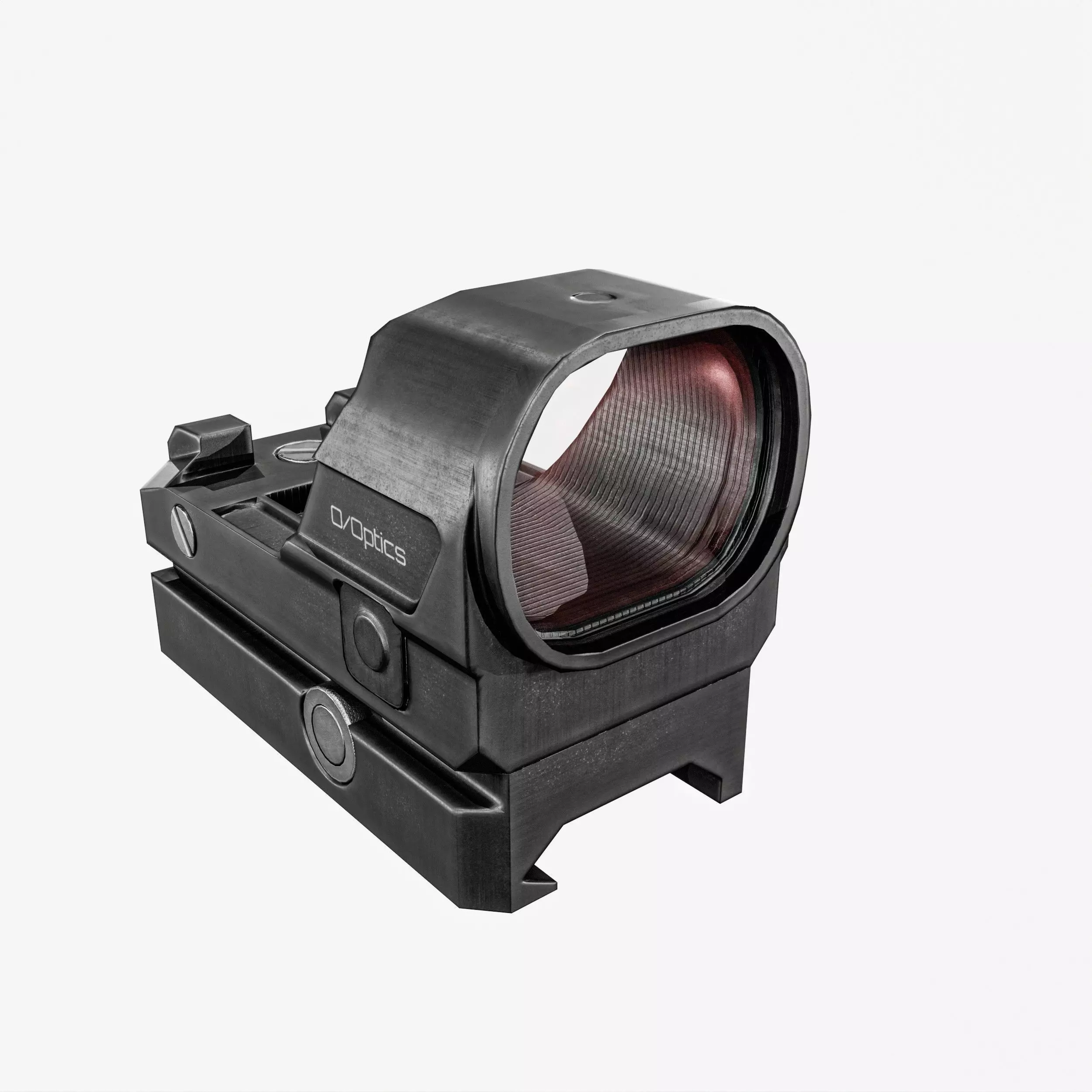 Red Dot Sight Low-poly 3D model_3