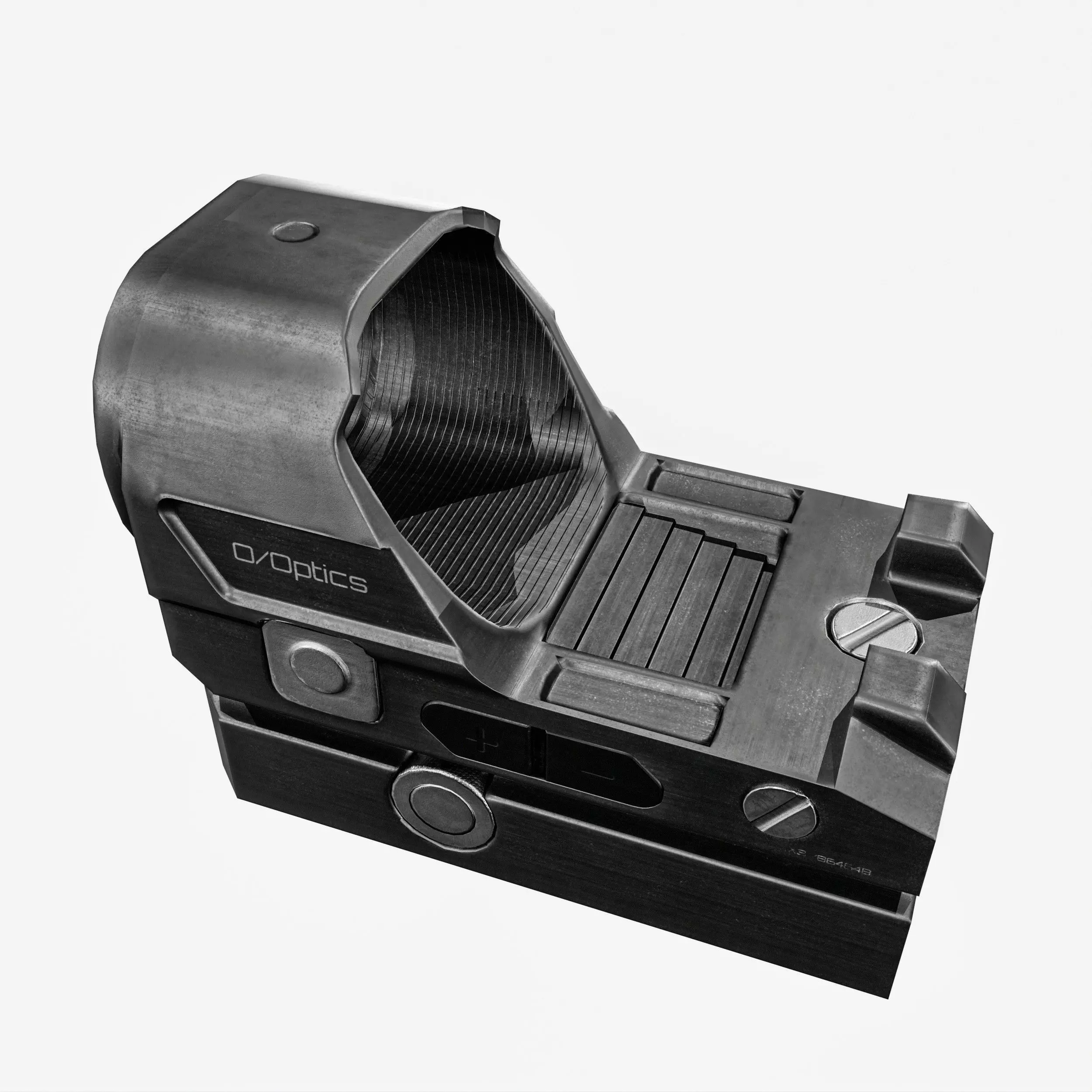 Red Dot Sight Low-poly 3D model_16