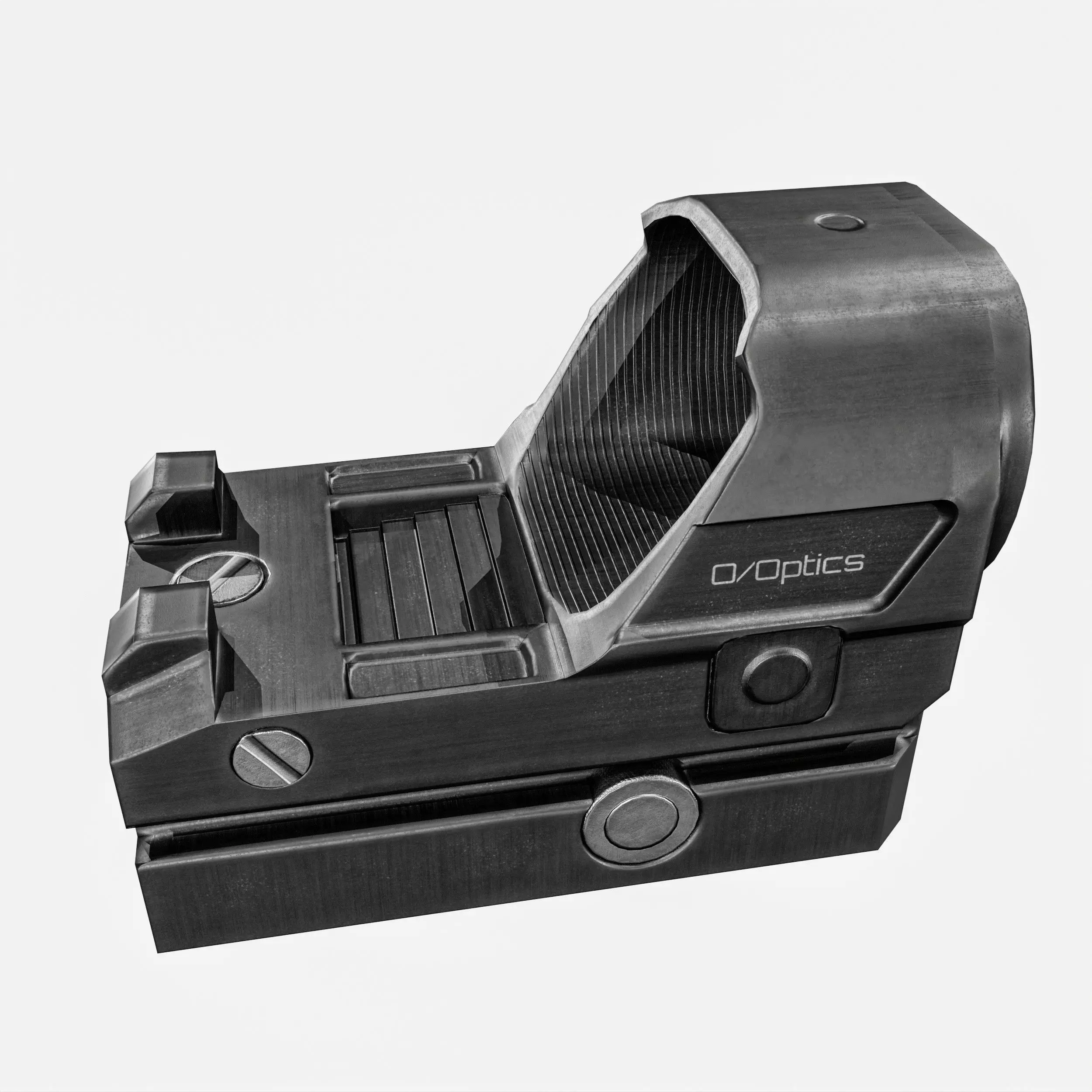 Red Dot Sight Low-poly 3D model_13
