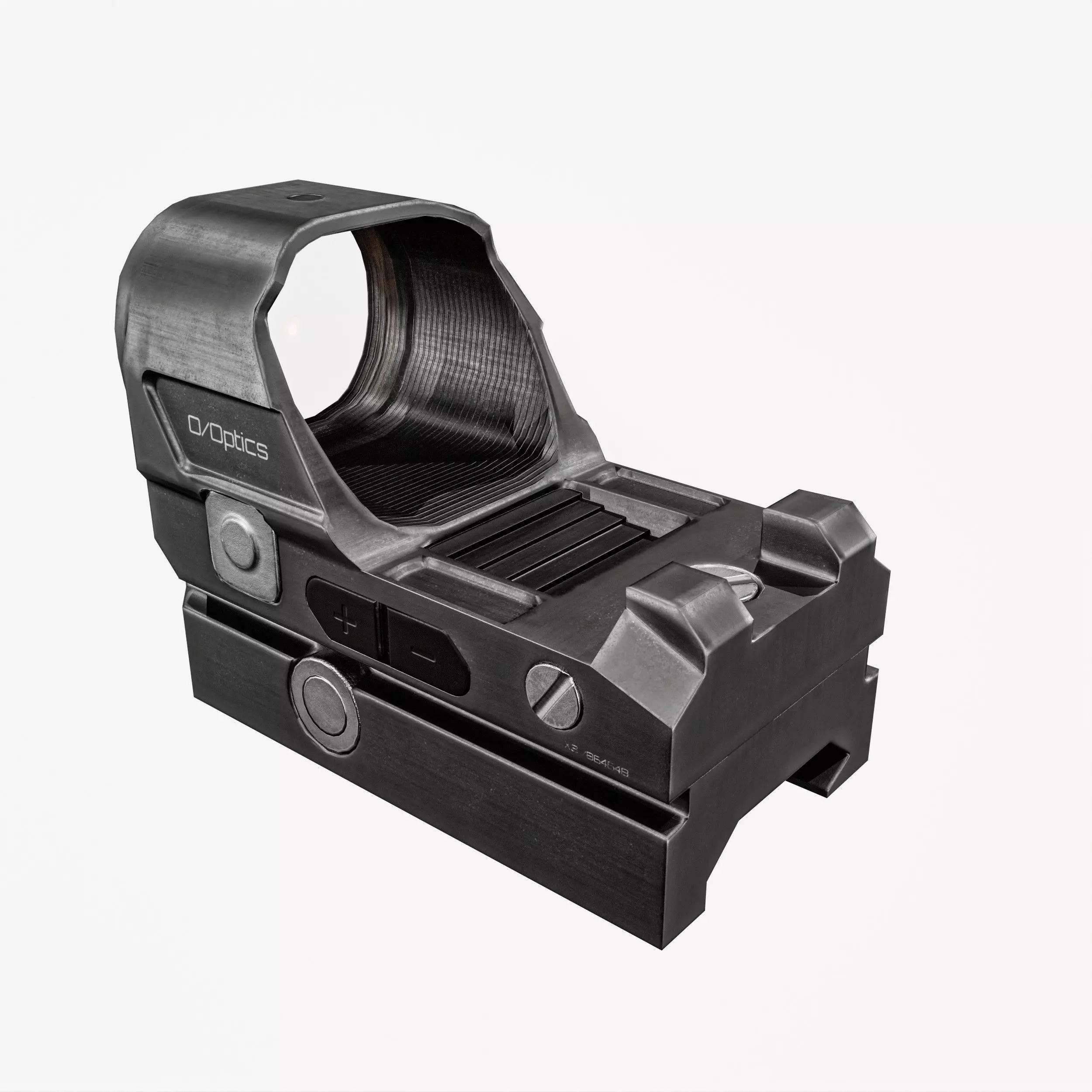 Red Dot Sight Low-poly 3D model_5