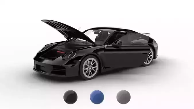 Porsche 911 Carrera 4S HQ 2025 3d model 3D model