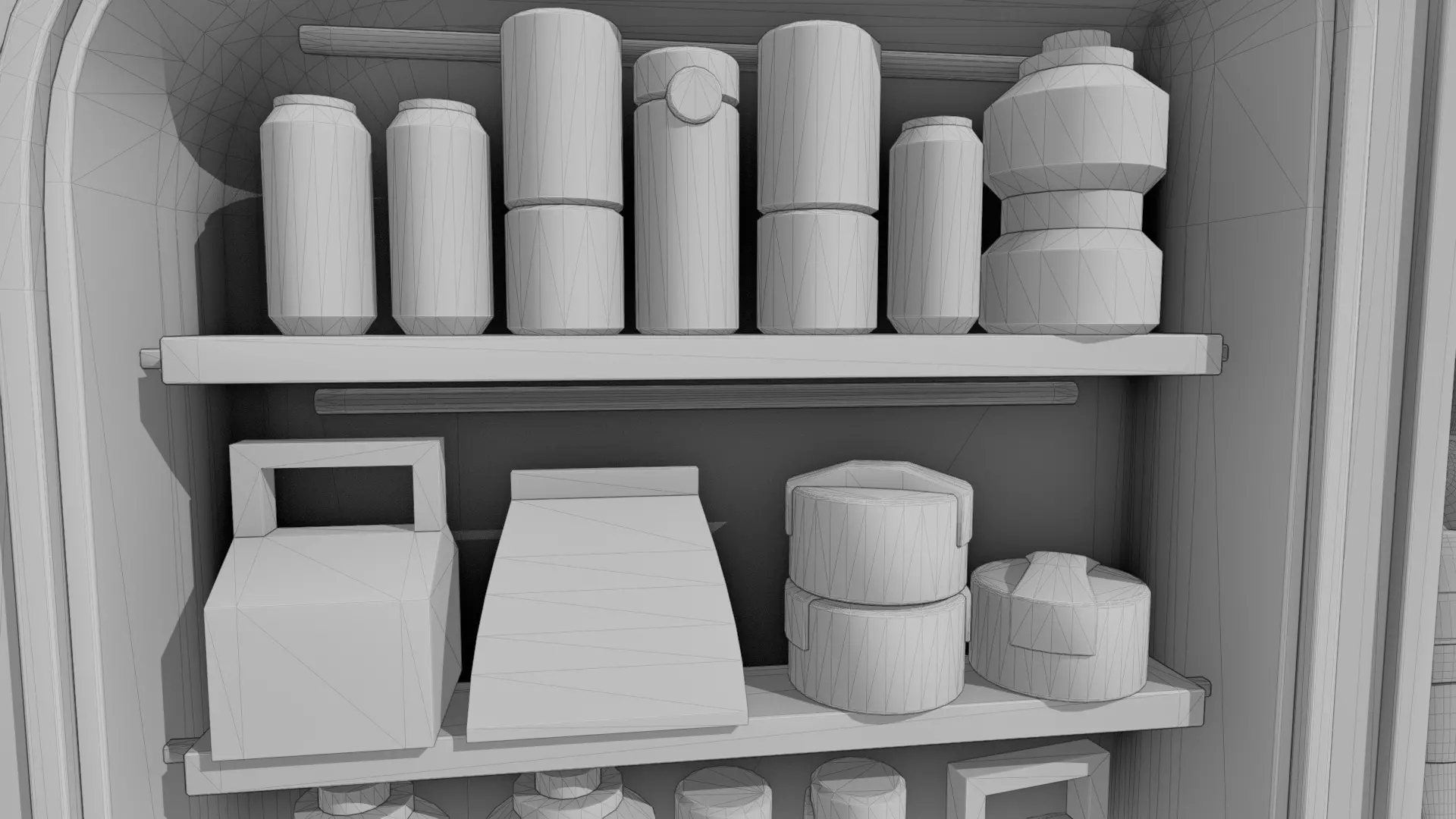 NeoKiosk - Cyberpunk Kiosk - Robot Character Low-poly 3D model_9