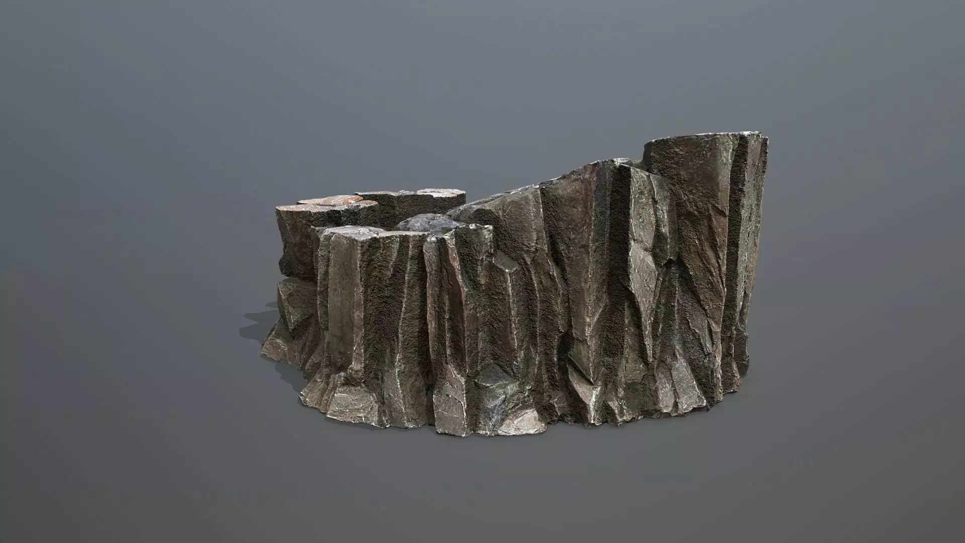 desert rocks Low-poly 3D model_5