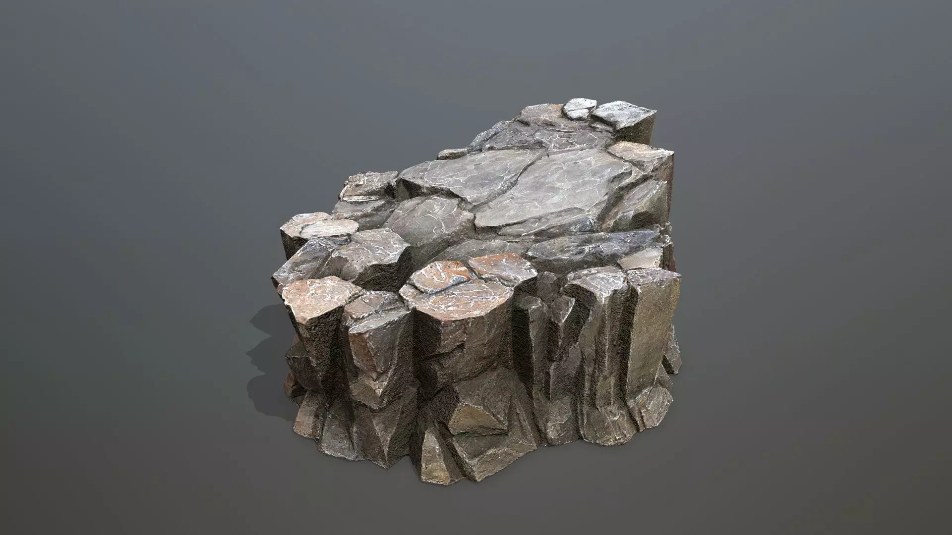 desert rocks Low-poly 3D model_12