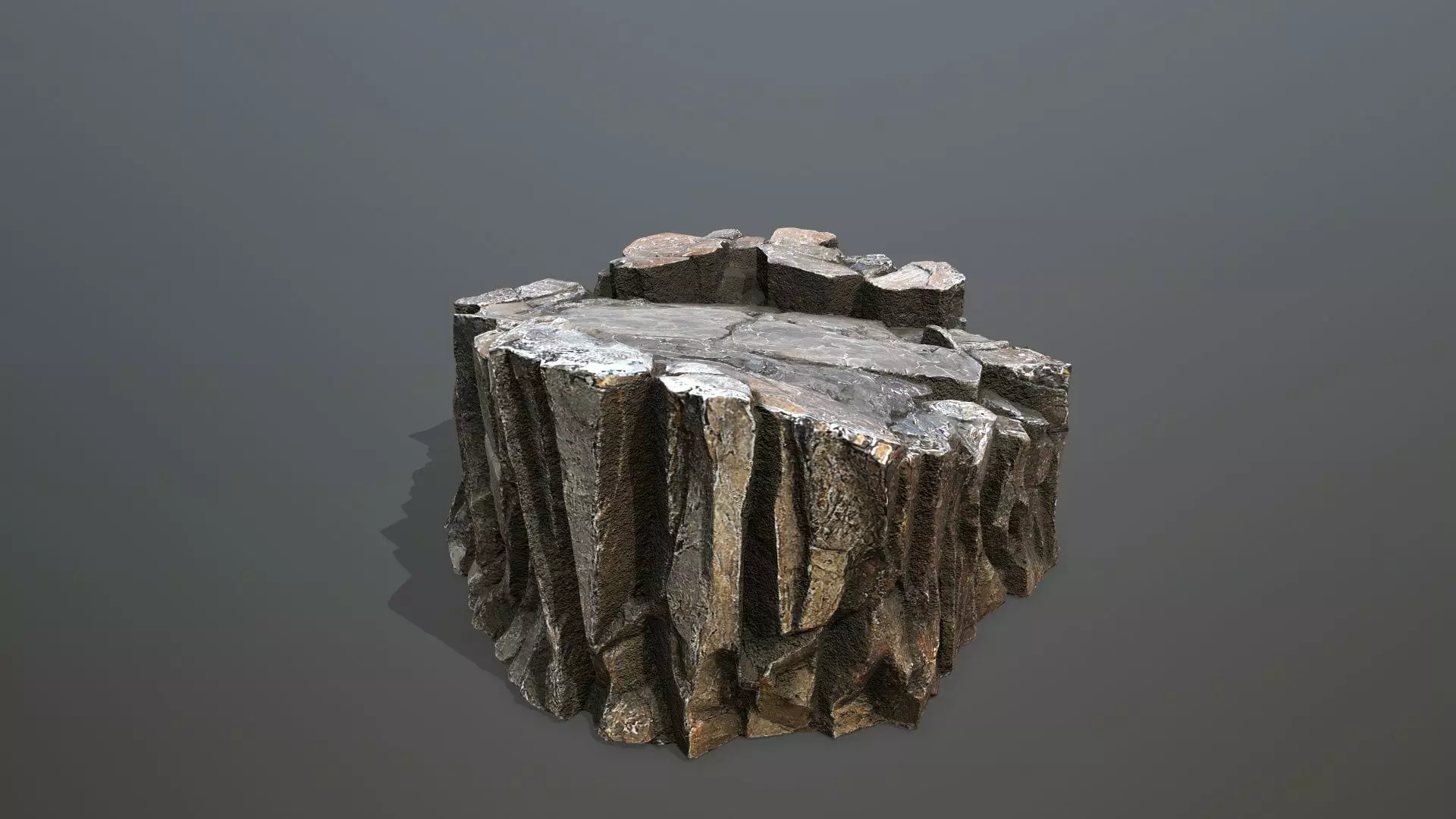 desert rocks Low-poly 3D model_10