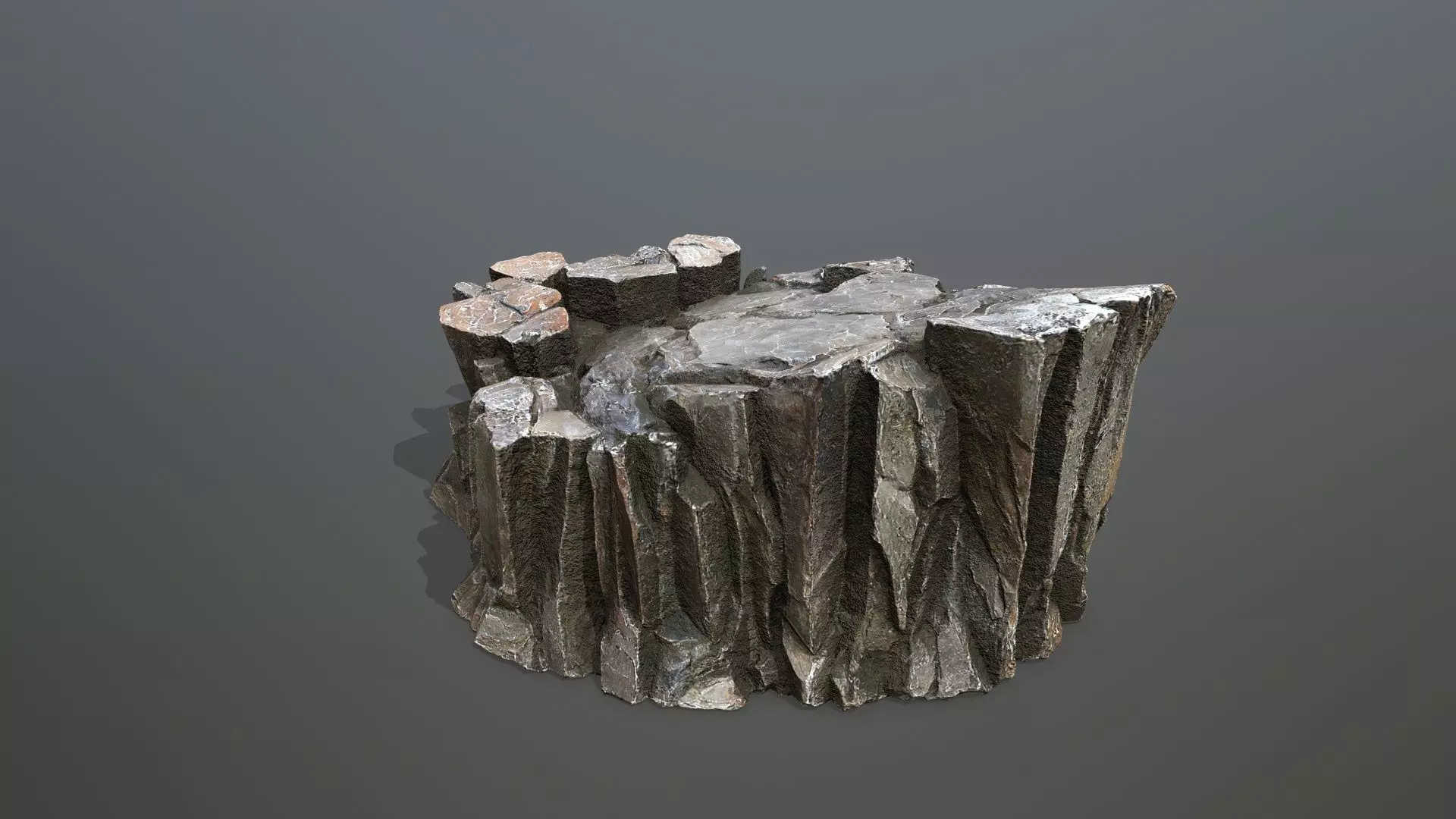 desert rocks Low-poly 3D model_11