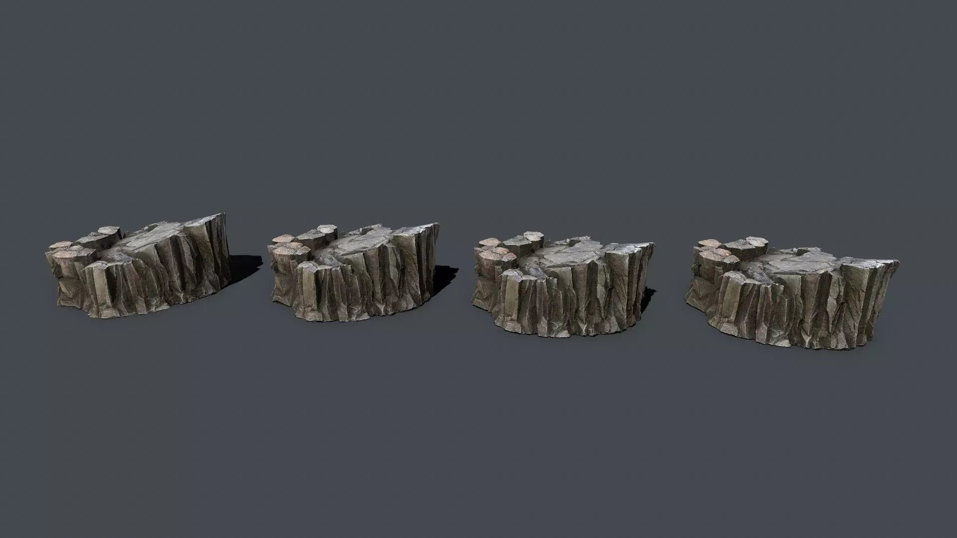 desert rocks Low-poly 3D model_13