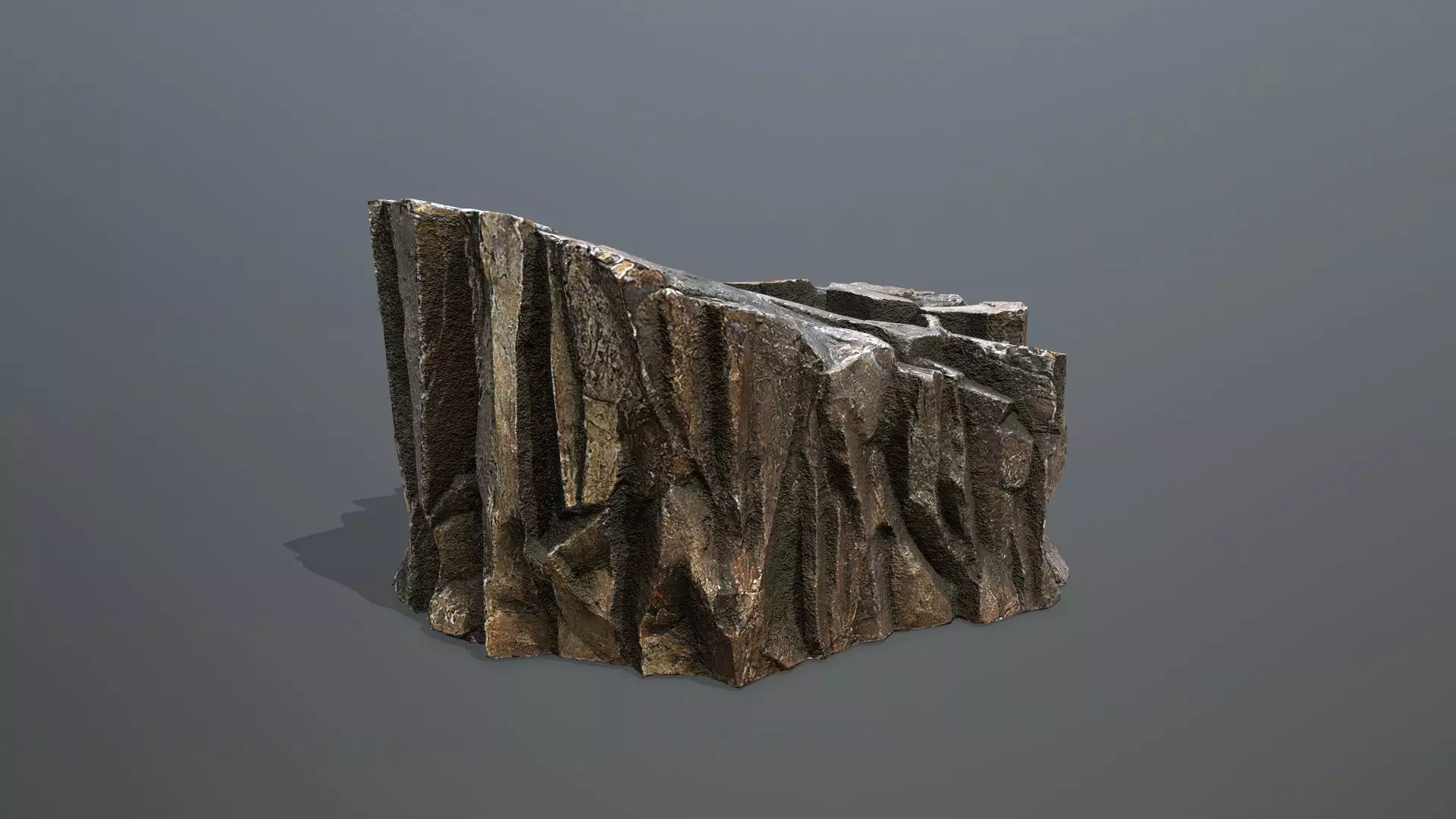 desert rocks Low-poly 3D model_7