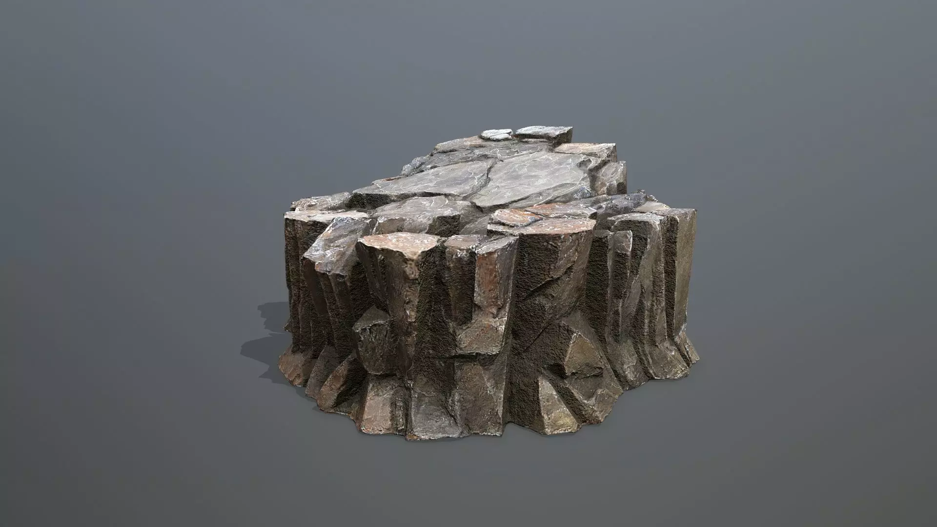desert rocks Low-poly 3D model_3