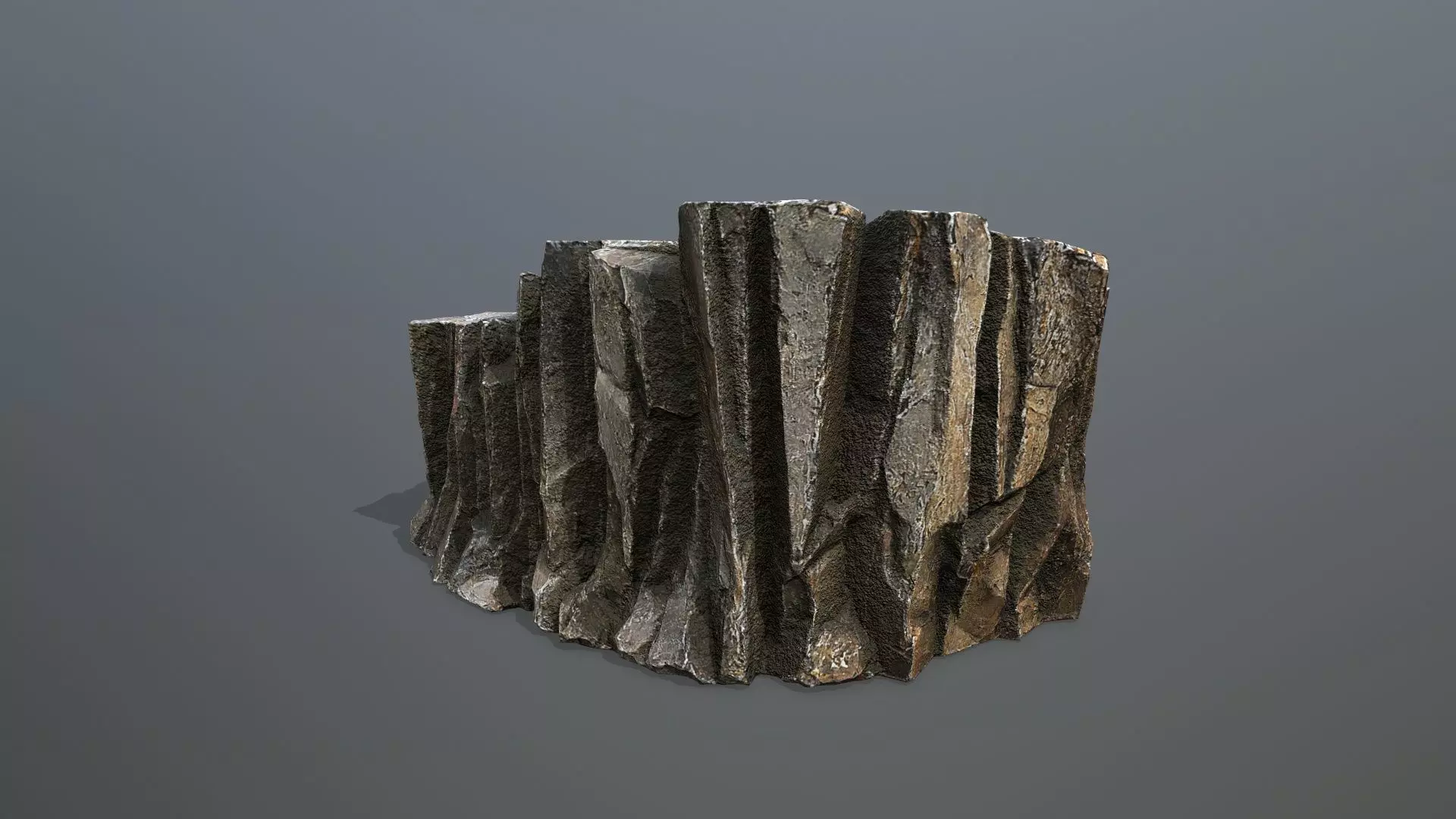 desert rocks Low-poly 3D model_6