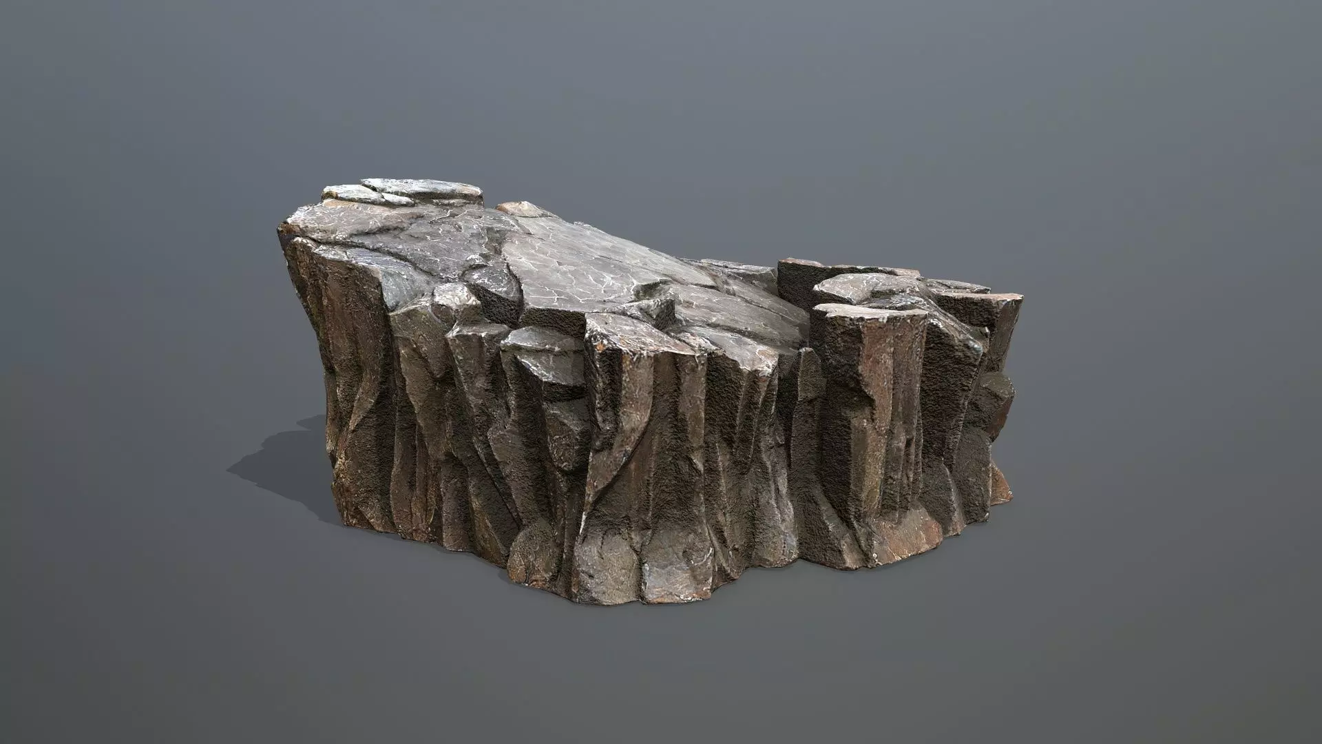 desert rocks Low-poly 3D model_8