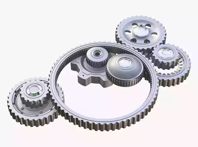 Gear Mechanism M2 3D model