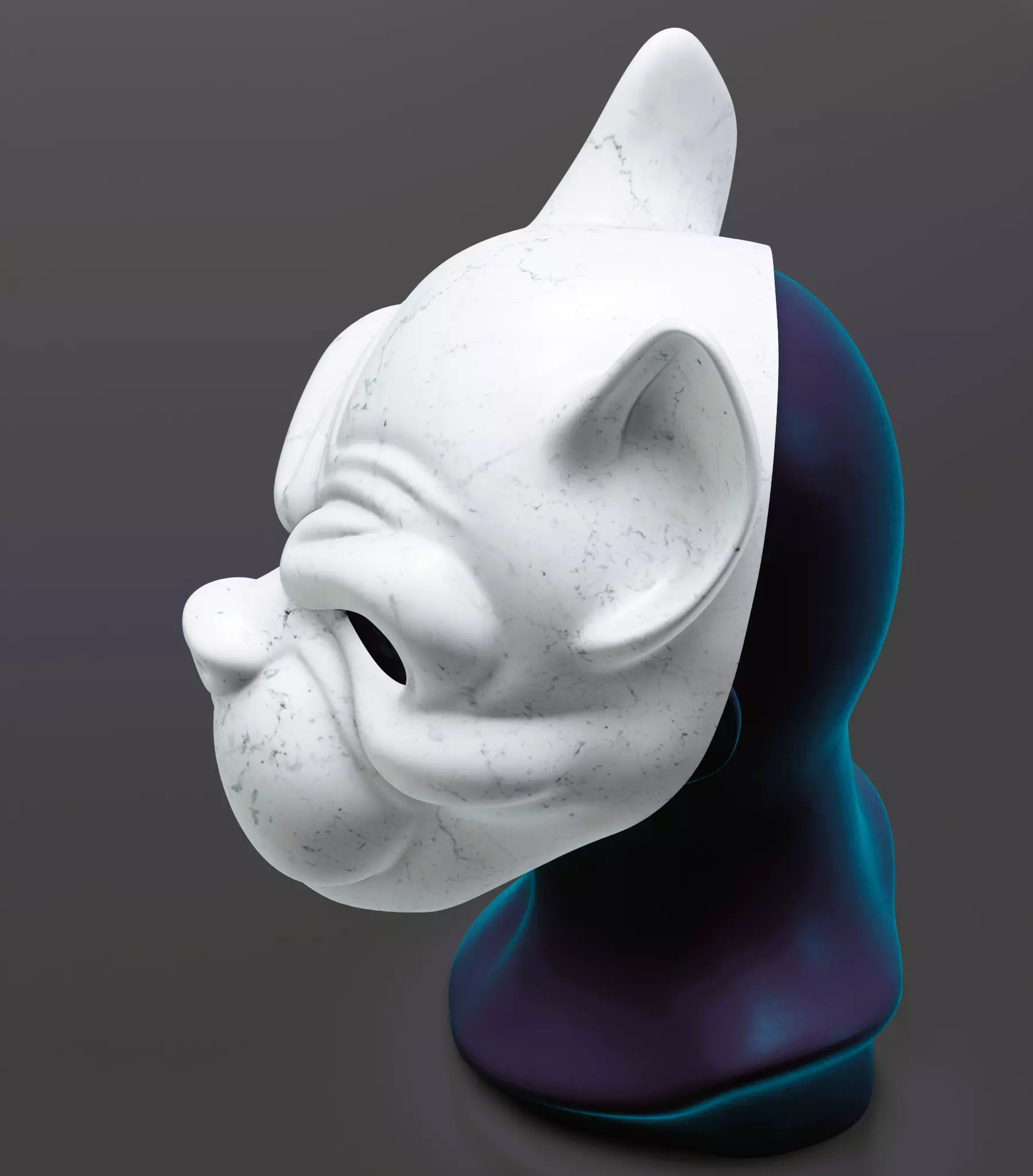 Dog Mask 3D print model_7