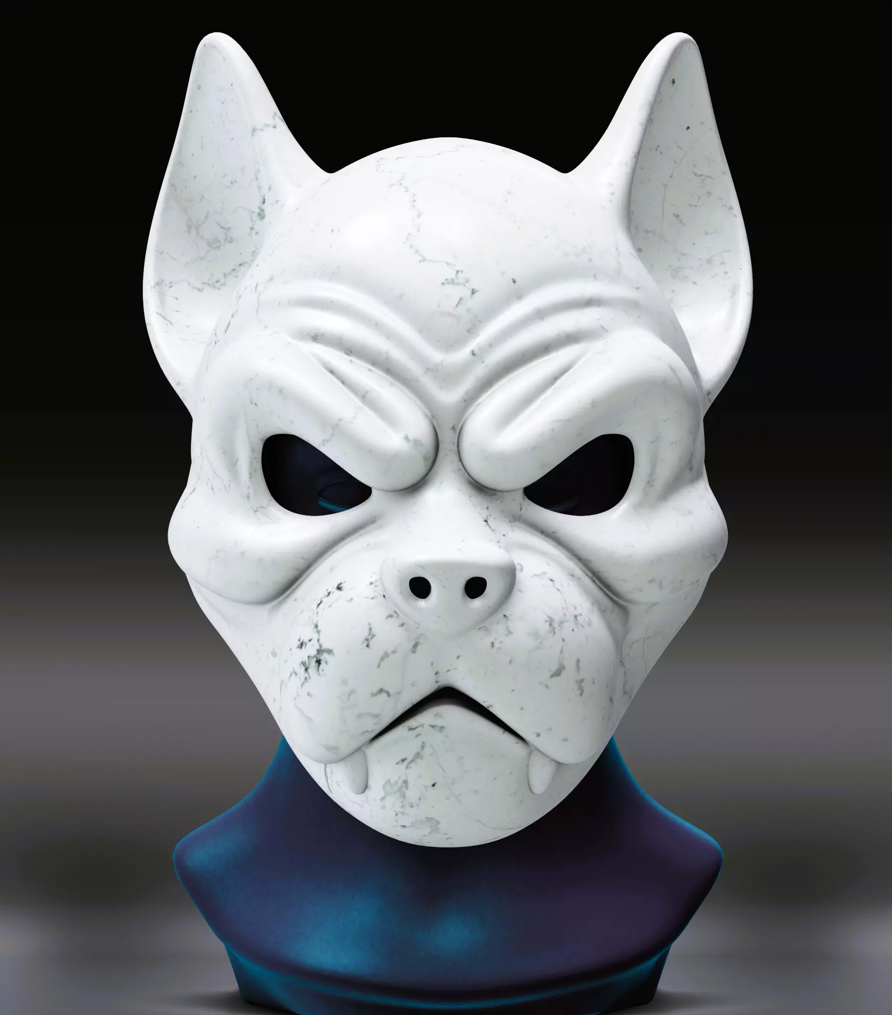 Dog Mask 3D print model_1