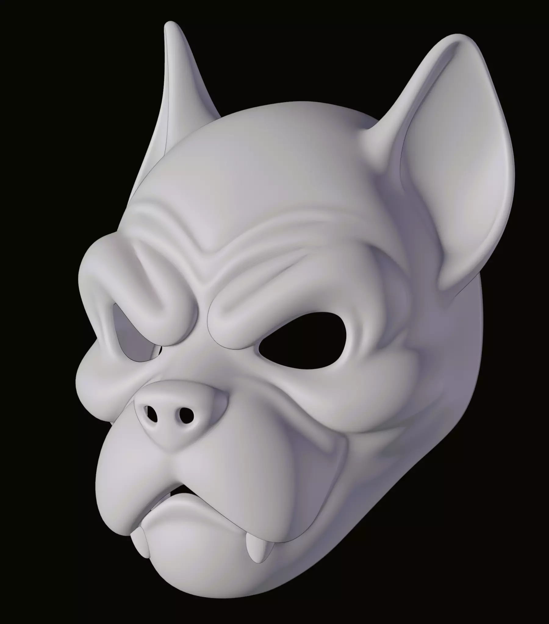 Dog Mask 3D print model_13