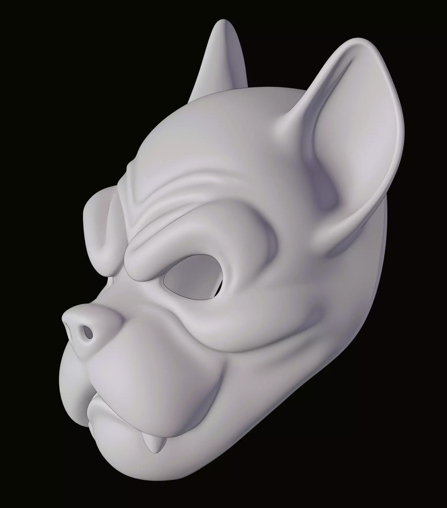 Dog Mask 3D print model_15