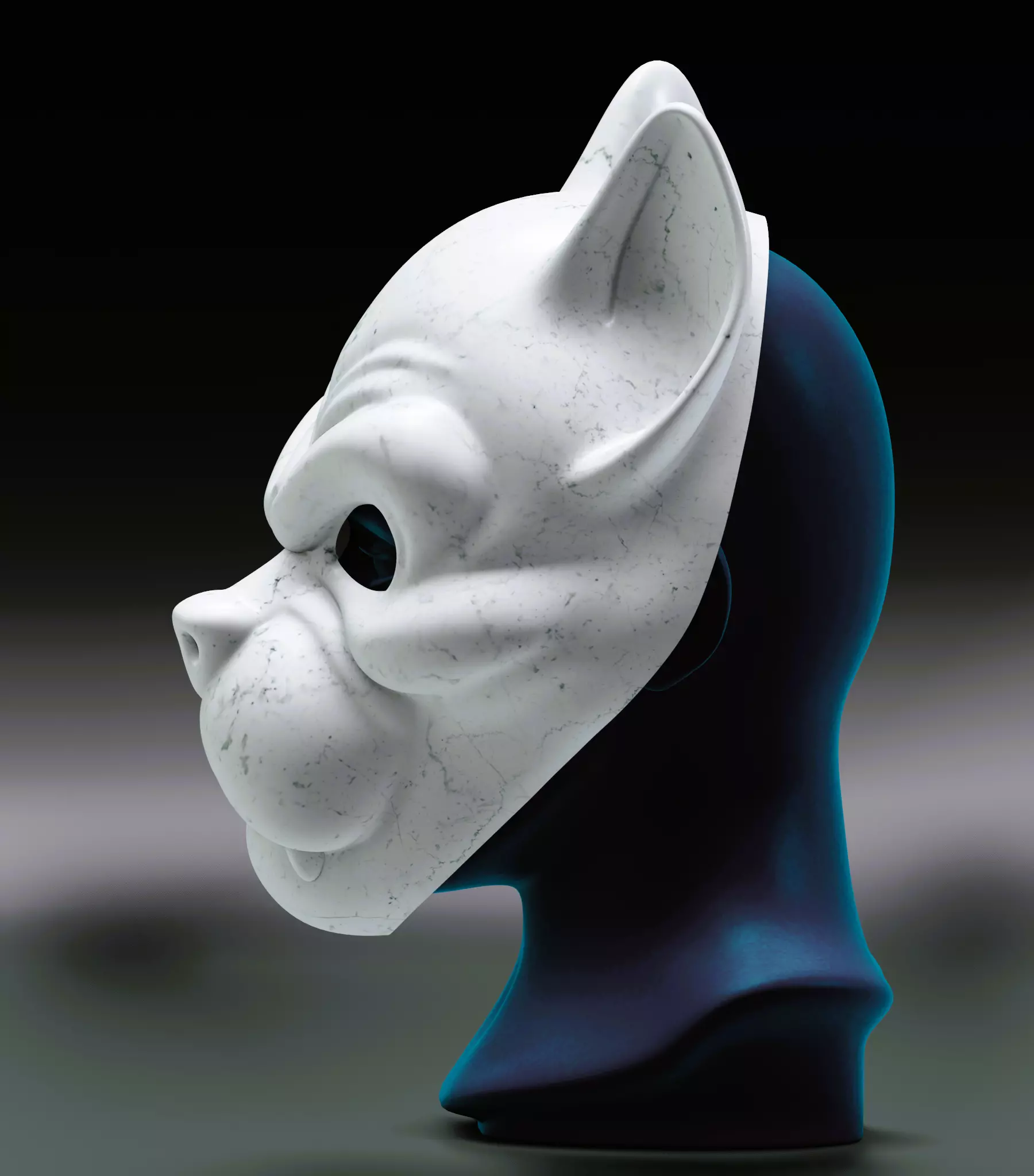 Dog Mask 3D print model_3