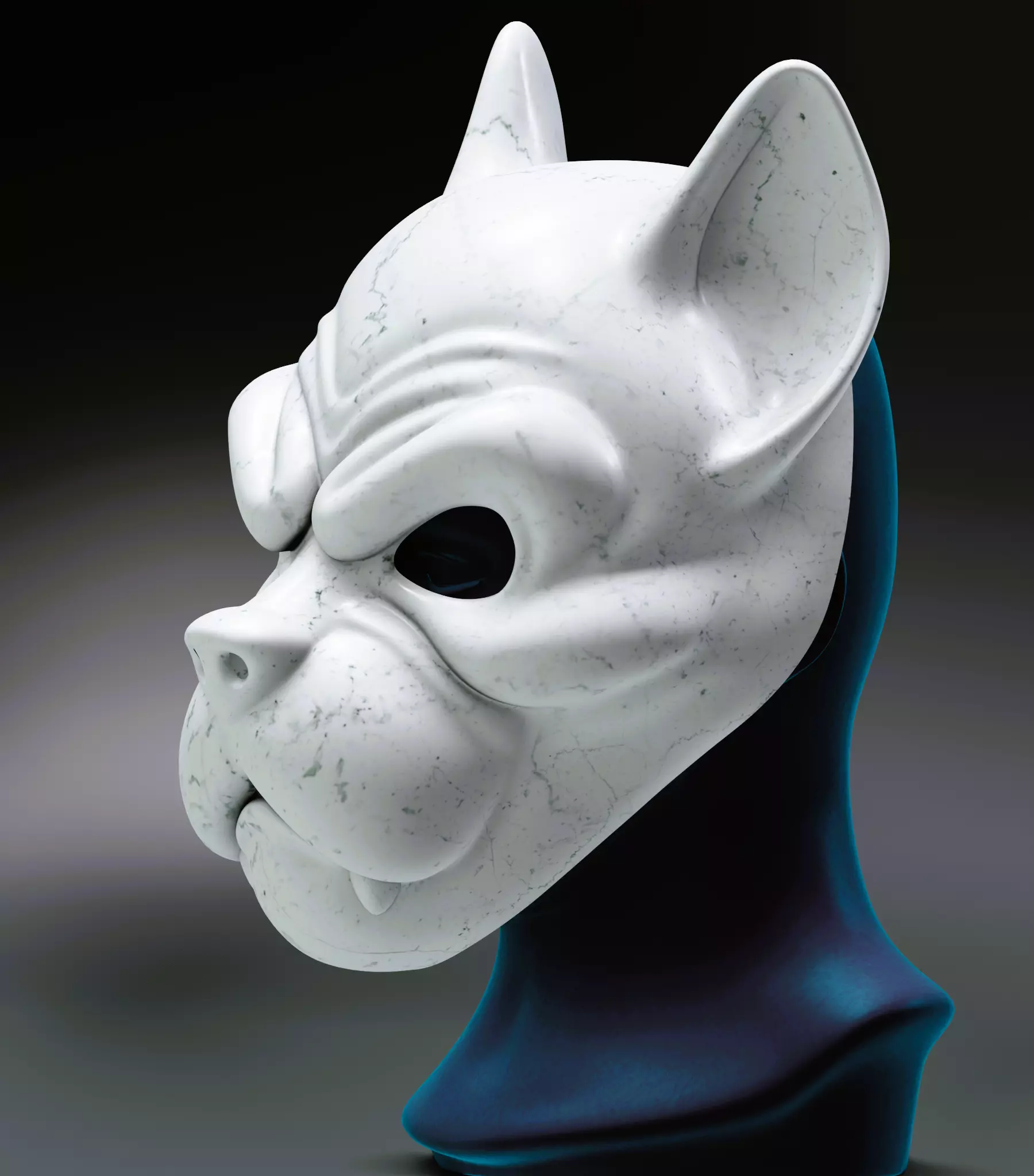 Dog Mask 3D print model_2