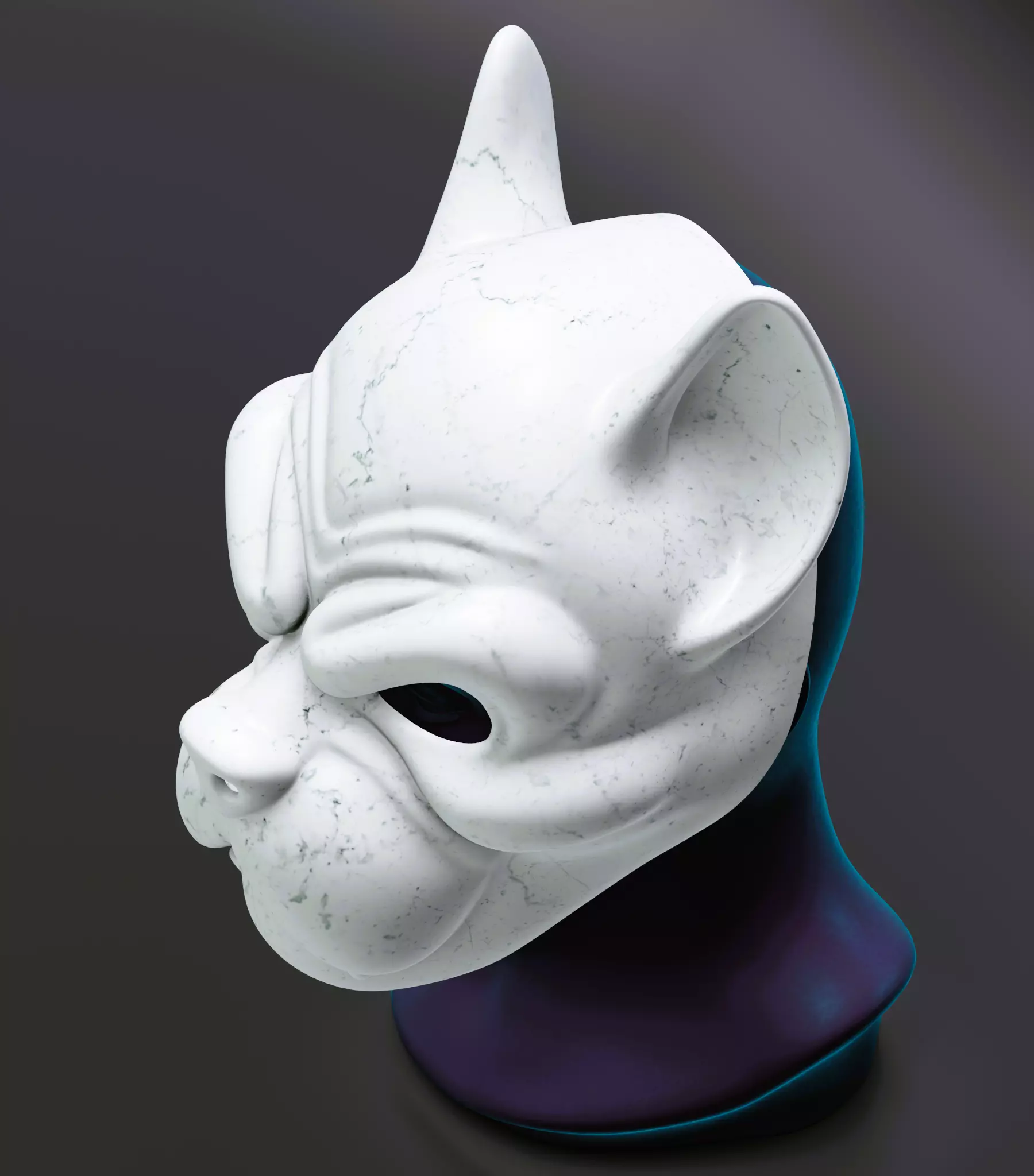 Dog Mask 3D print model_6
