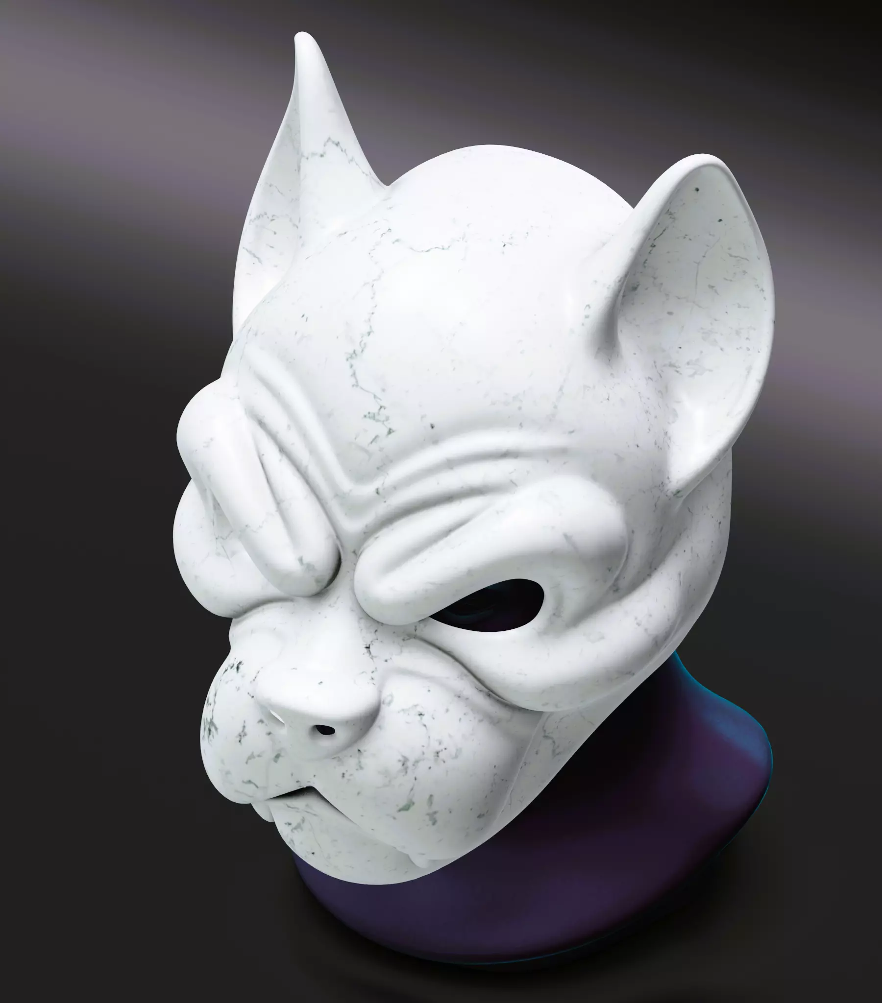 Dog Mask 3D print model_4