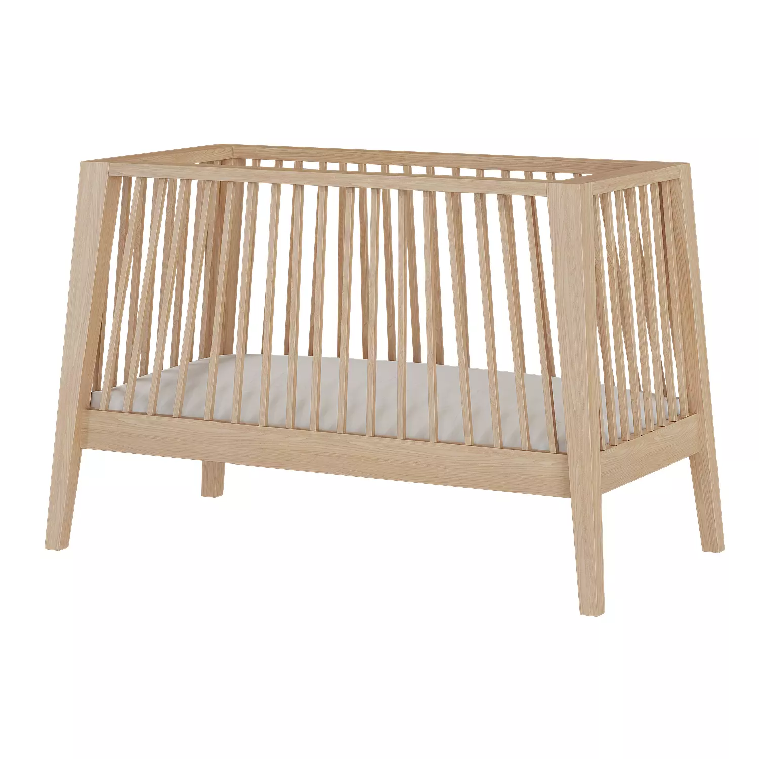 Baby cot Leander Linea 3D model_1