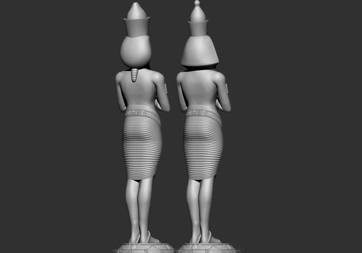 Egyptian Pharaoh King Akhenaten 3D Printable Model 3D print model_4