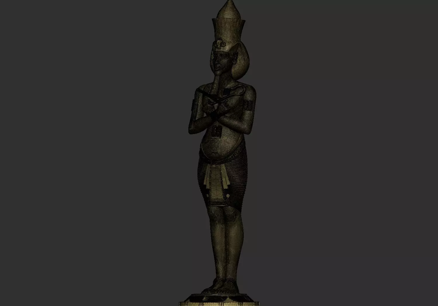 Egyptian Pharaoh King Akhenaten 3D Printable Model 3D print model_8
