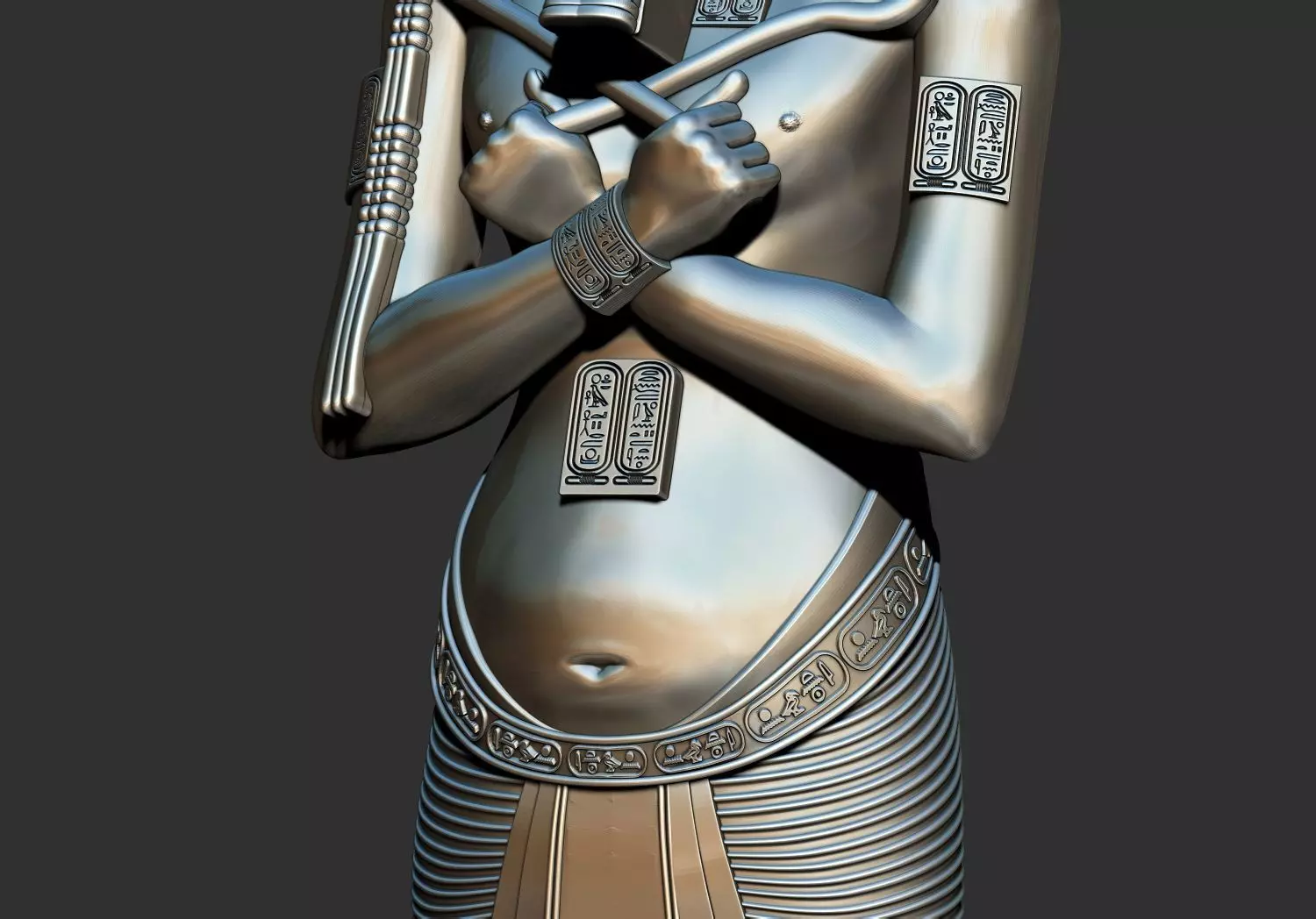 Egyptian Pharaoh King Akhenaten 3D Printable Model 3D print model_6