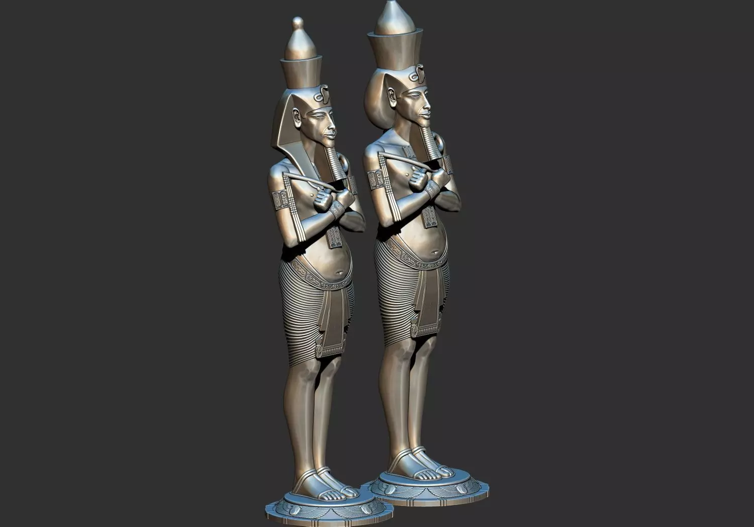 Egyptian Pharaoh King Akhenaten 3D Printable Model 3D print model_0