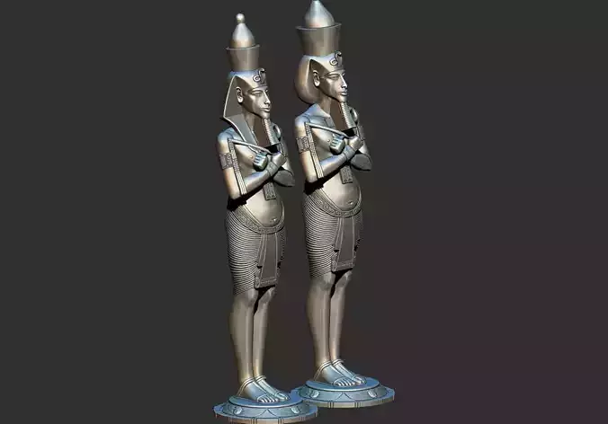 Egyptian Pharaoh King Akhenaten 3D Printable Model 3D print model