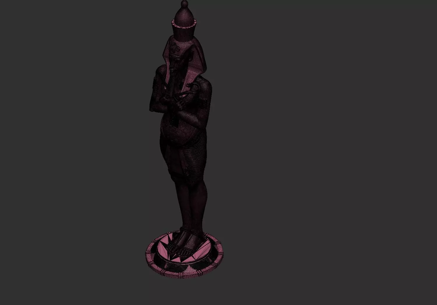 Egyptian Pharaoh King Akhenaten 3D Printable Model 3D print model_7