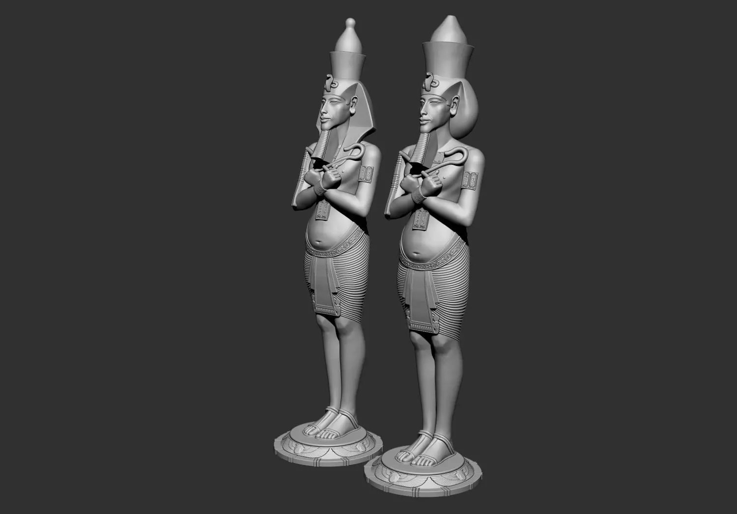 Egyptian Pharaoh King Akhenaten 3D Printable Model 3D print model_3