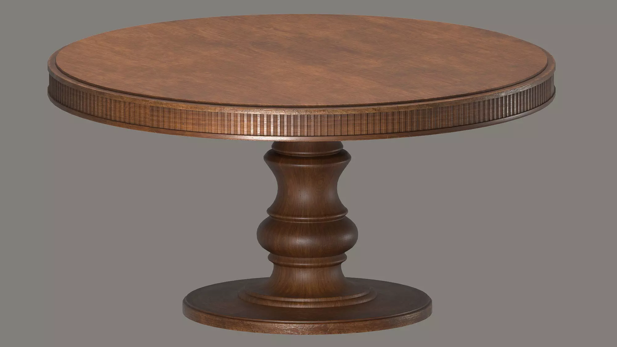 Standard Round Dining Room Table Low-poly 3D model