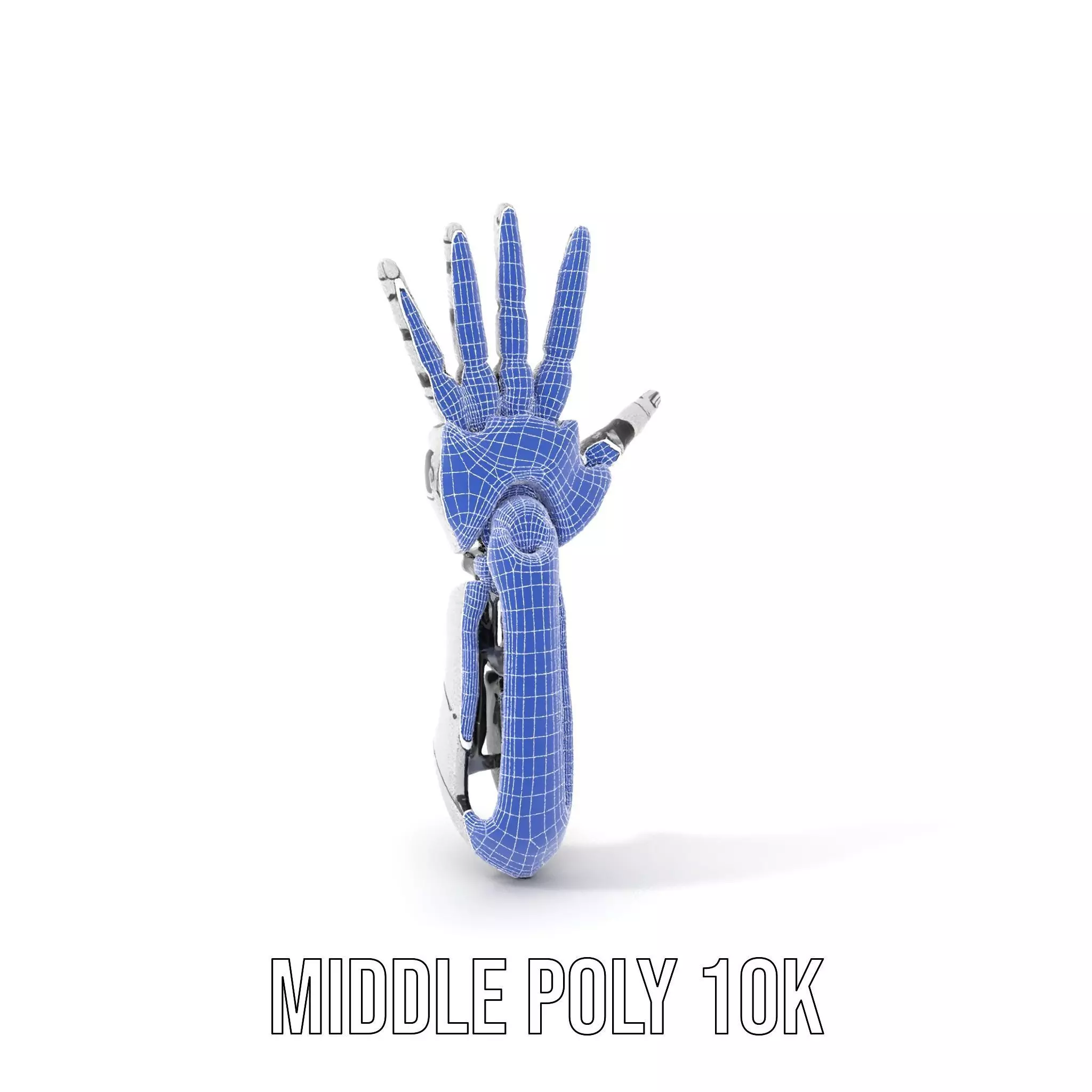 Futuristic Robotic Hand Model Pack Low-poly 3D model_6