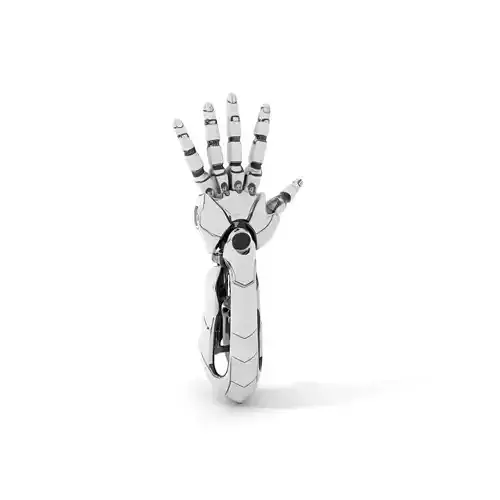 Futuristic Robotic Hand Model Pack Low-poly 3D model