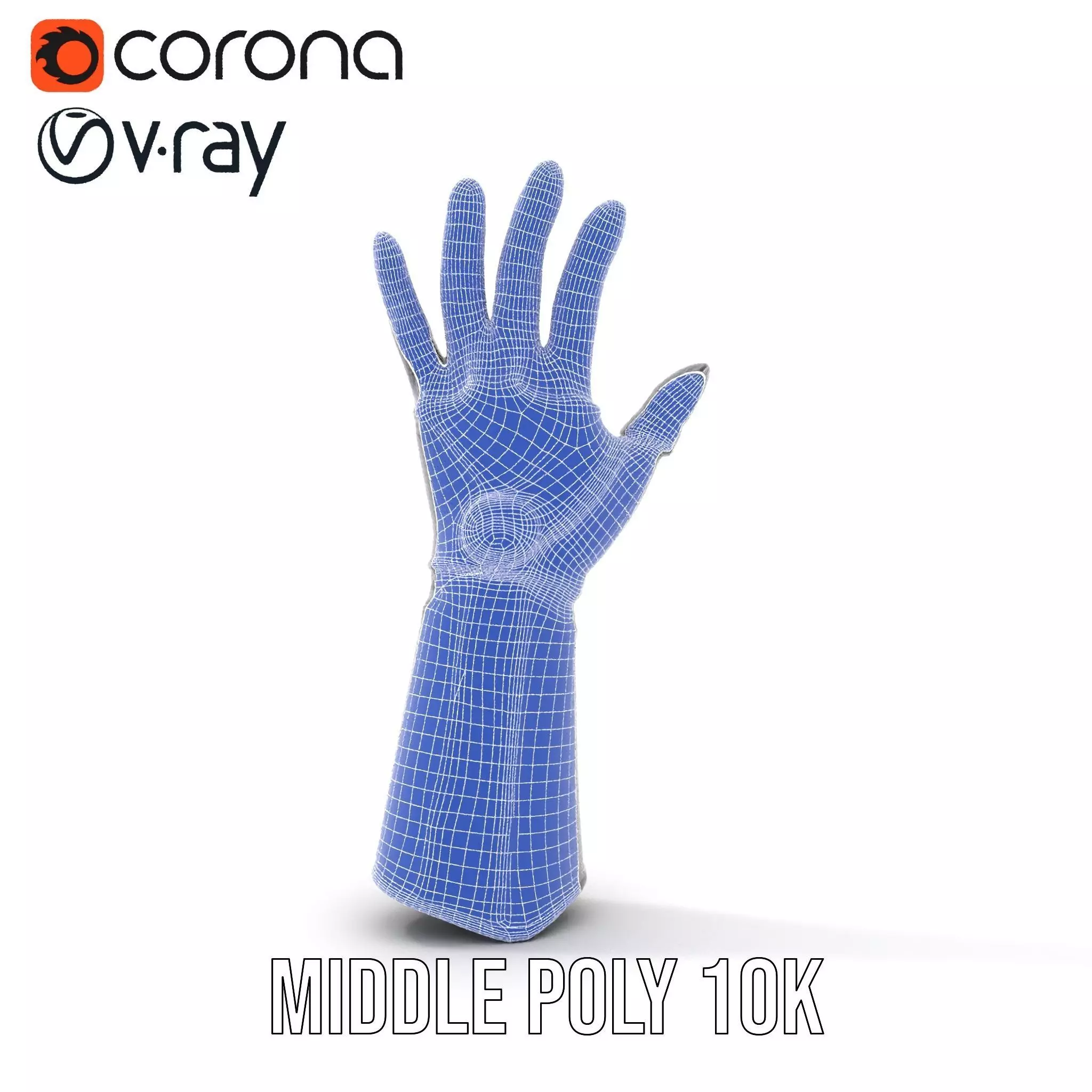 Futuristic Armor Glove Model Pack Low-poly 3D model_27