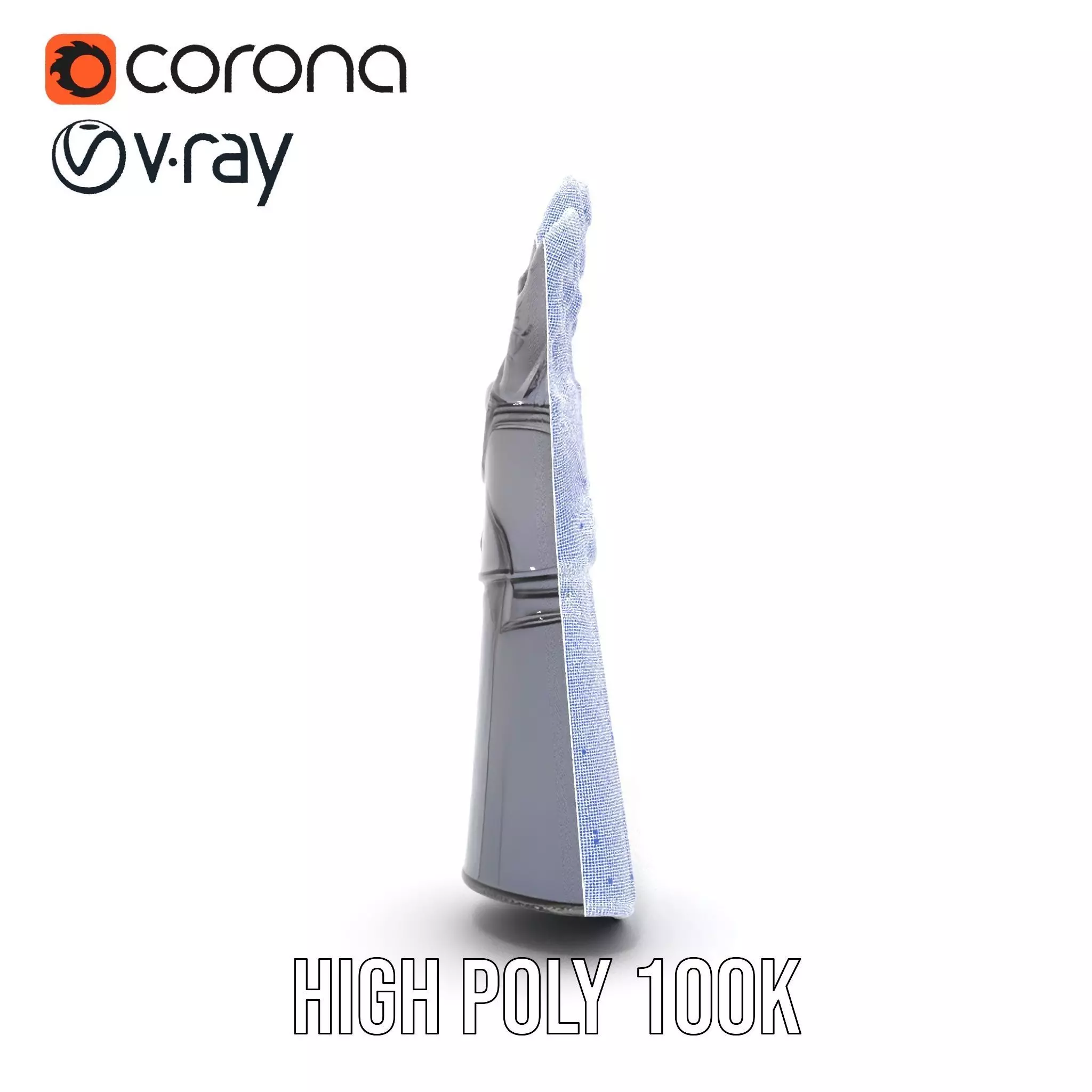 Futuristic Armor Glove Model Pack Low-poly 3D model_32