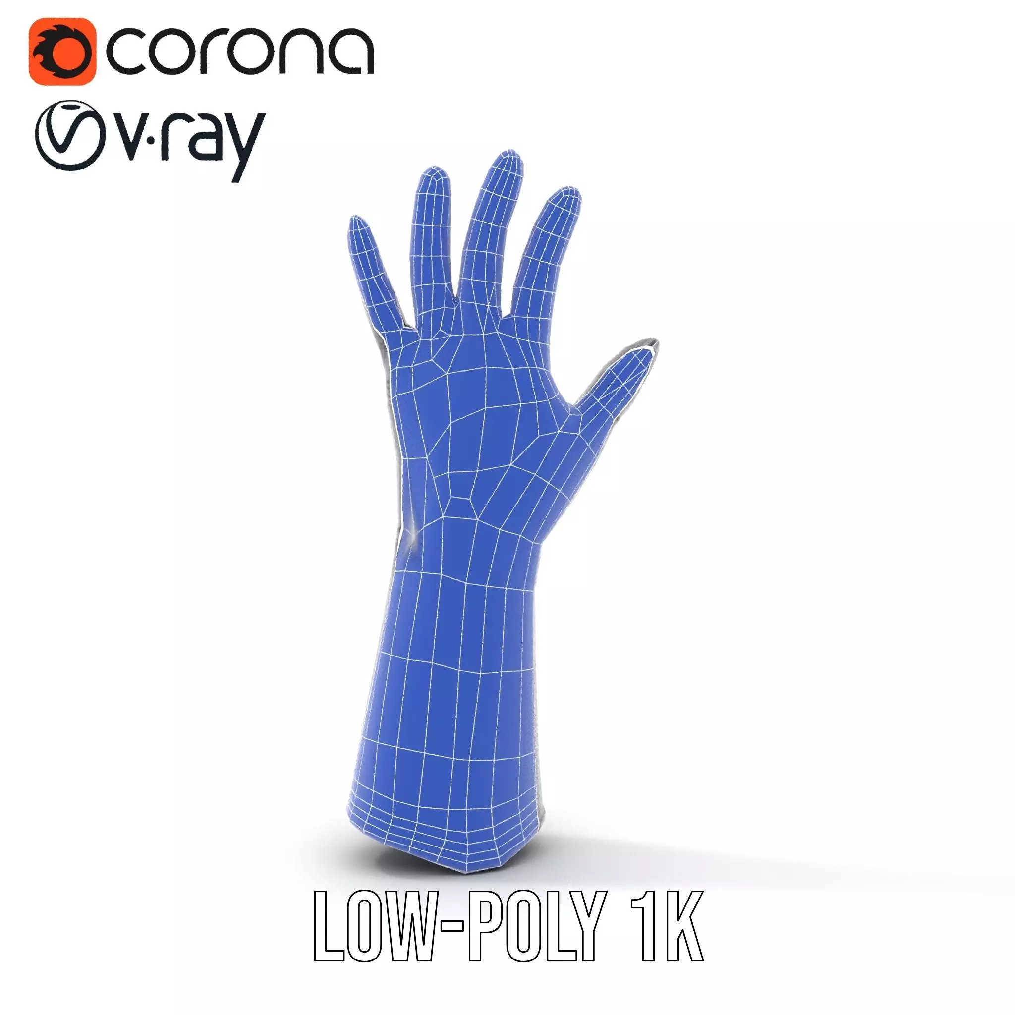 Futuristic Armor Glove Model Pack Low-poly 3D model_28