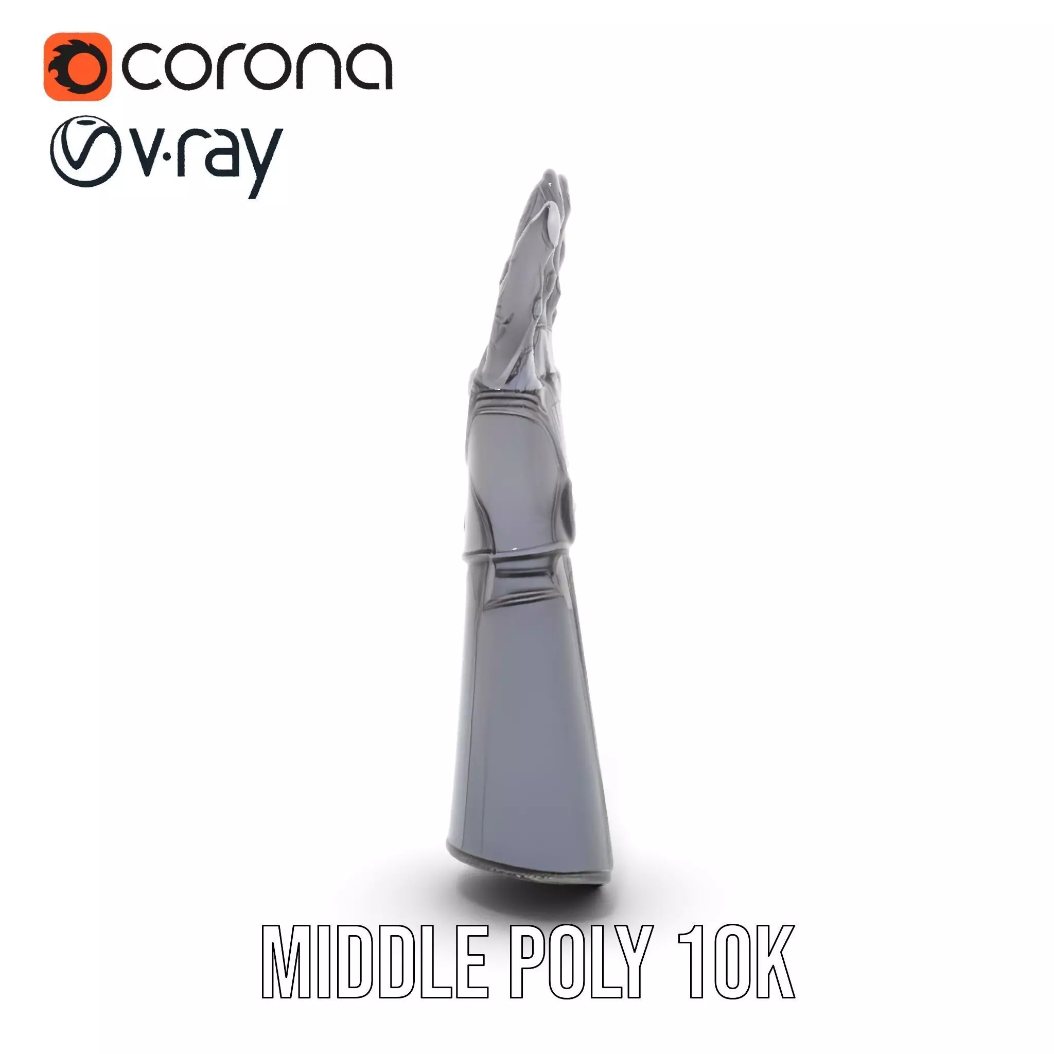 Futuristic Armor Glove Model Pack Low-poly 3D model_19