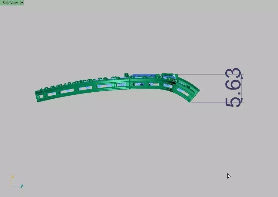 Art Deco Style Brooch 3D print model_2