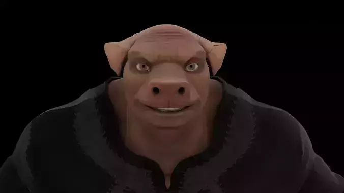 Pig Fantasy Character