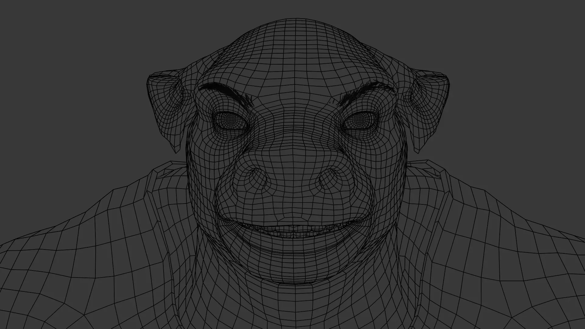 Pig Fantasy Character Low-poly 3D model_19