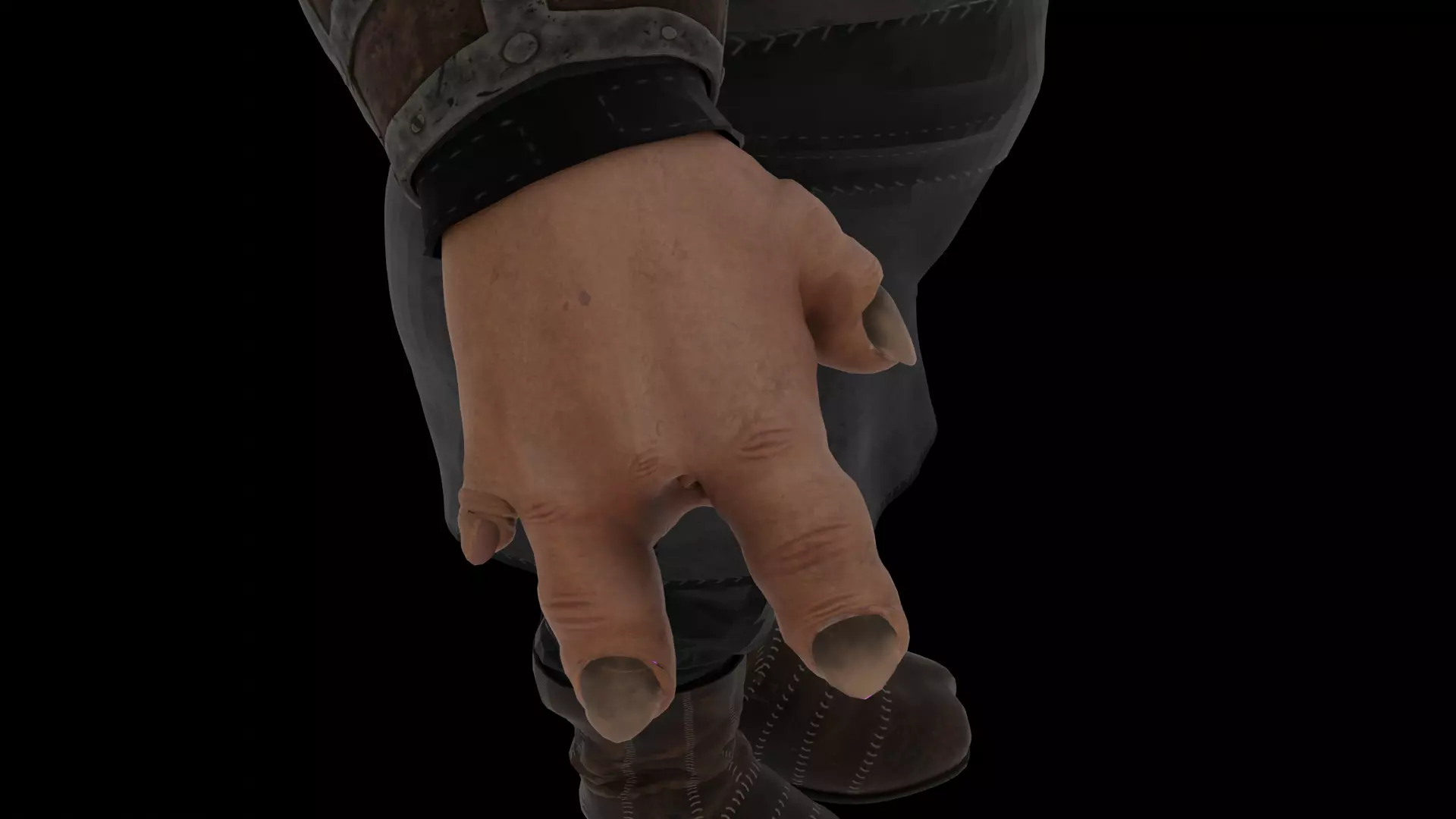 Pig Fantasy Character Low-poly 3D model_8