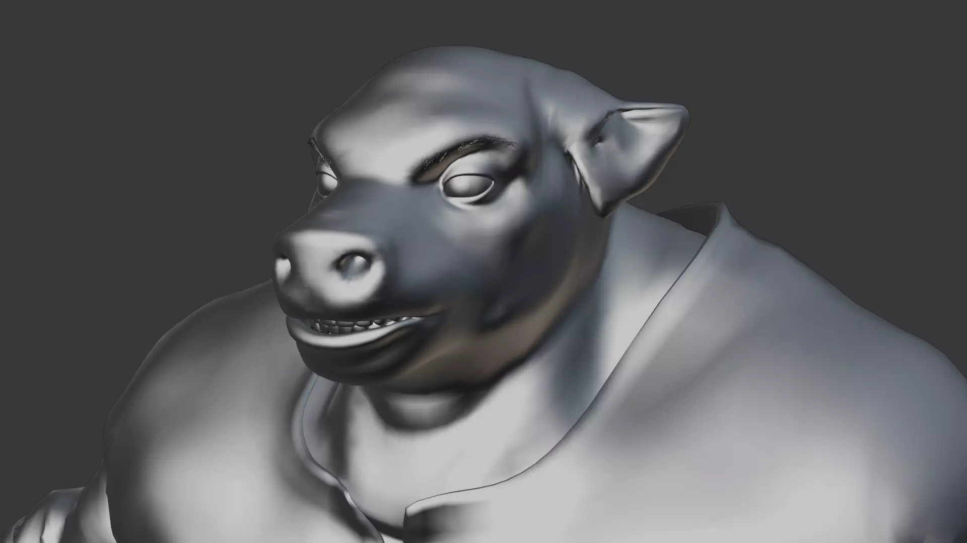 Pig Fantasy Character Low-poly 3D model_13