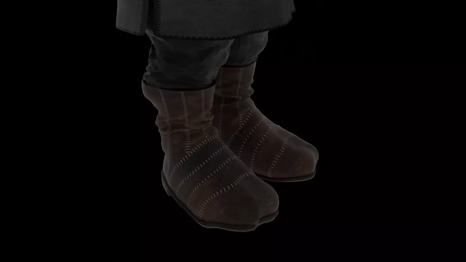 Pig Fantasy Character Low-poly 3D model_7