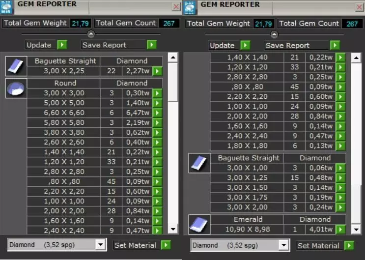 Round Diamond Brooch 3D print model_6