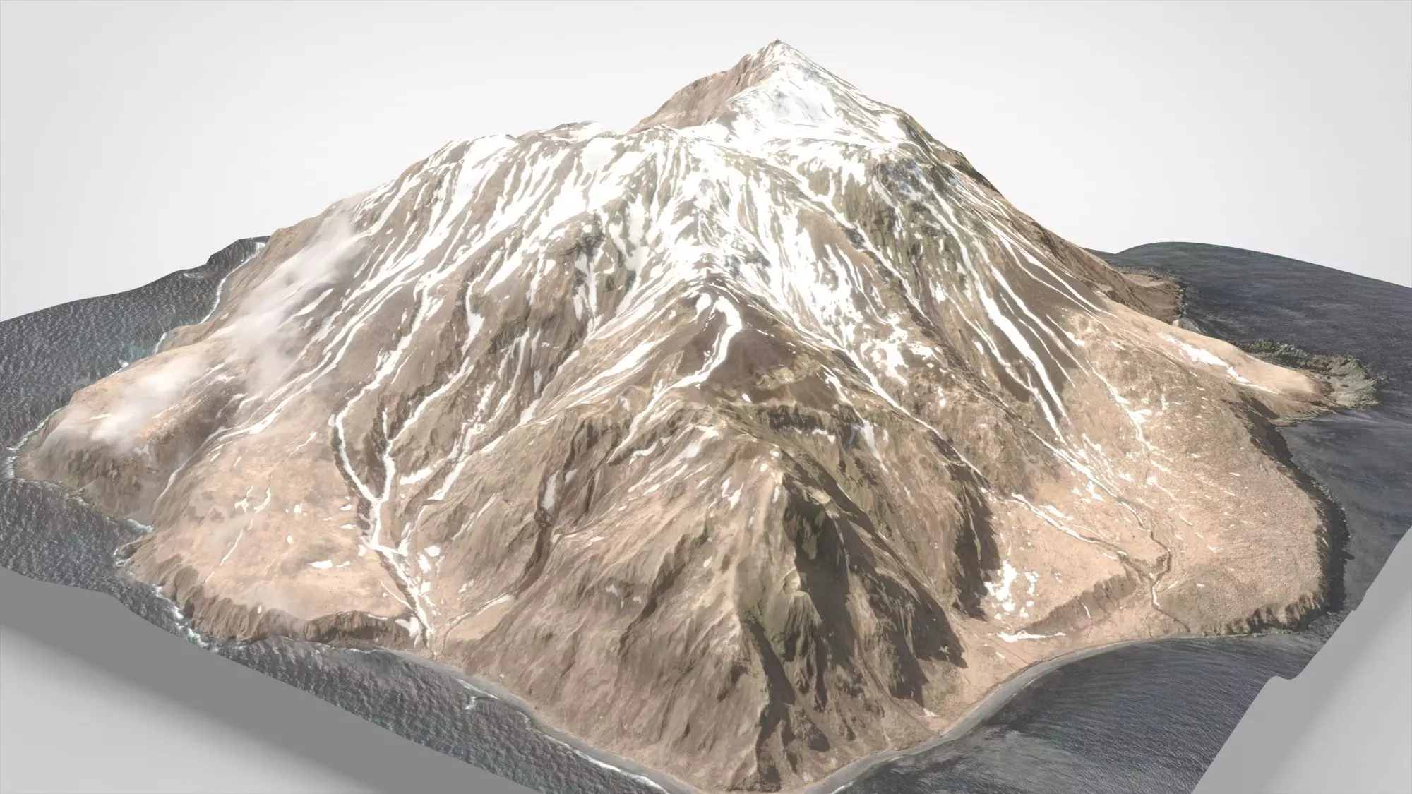 Island Chirinkotan Greater Kuril Islands 3D model_0