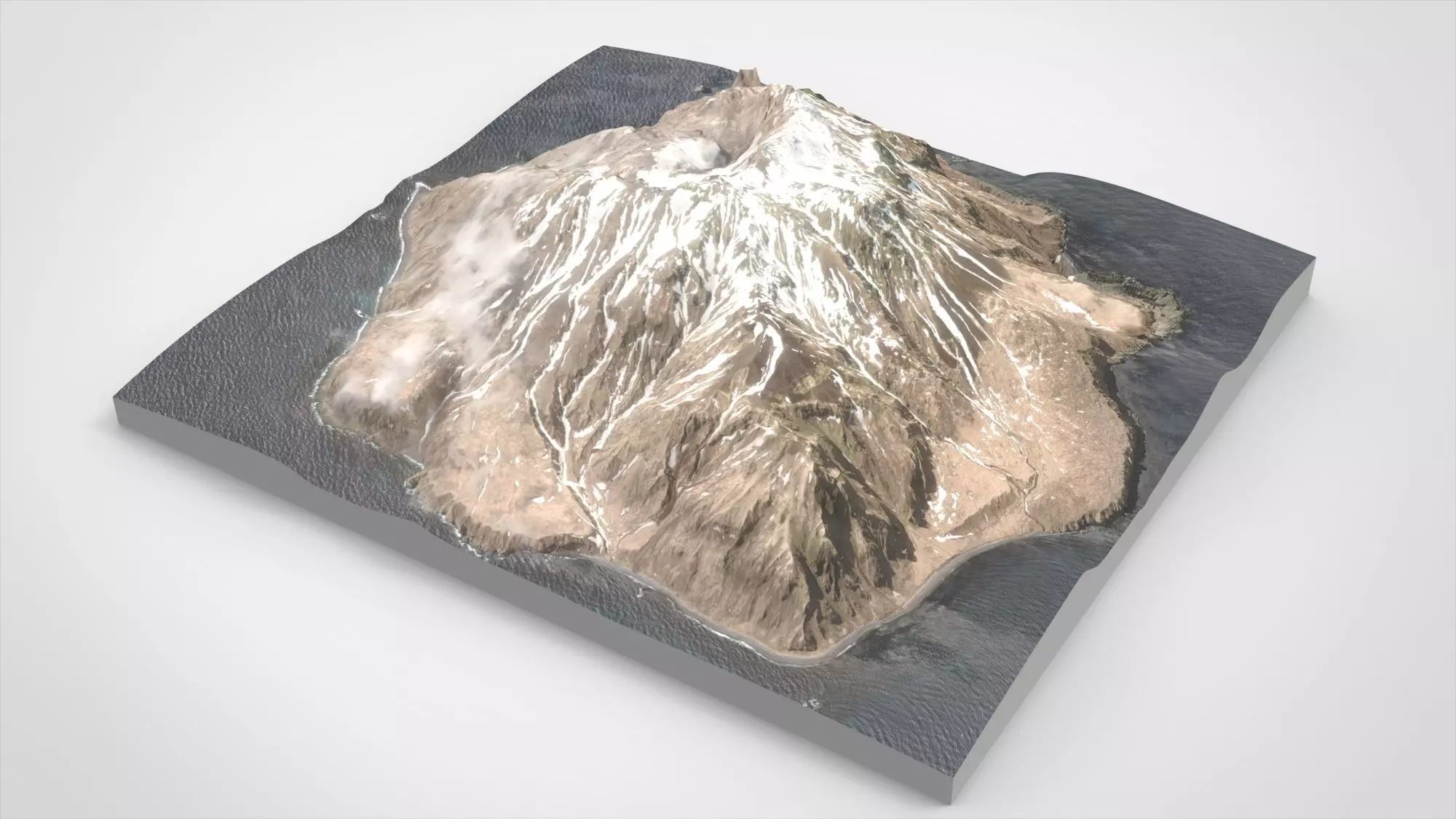 Island Chirinkotan Greater Kuril Islands 3D model_6