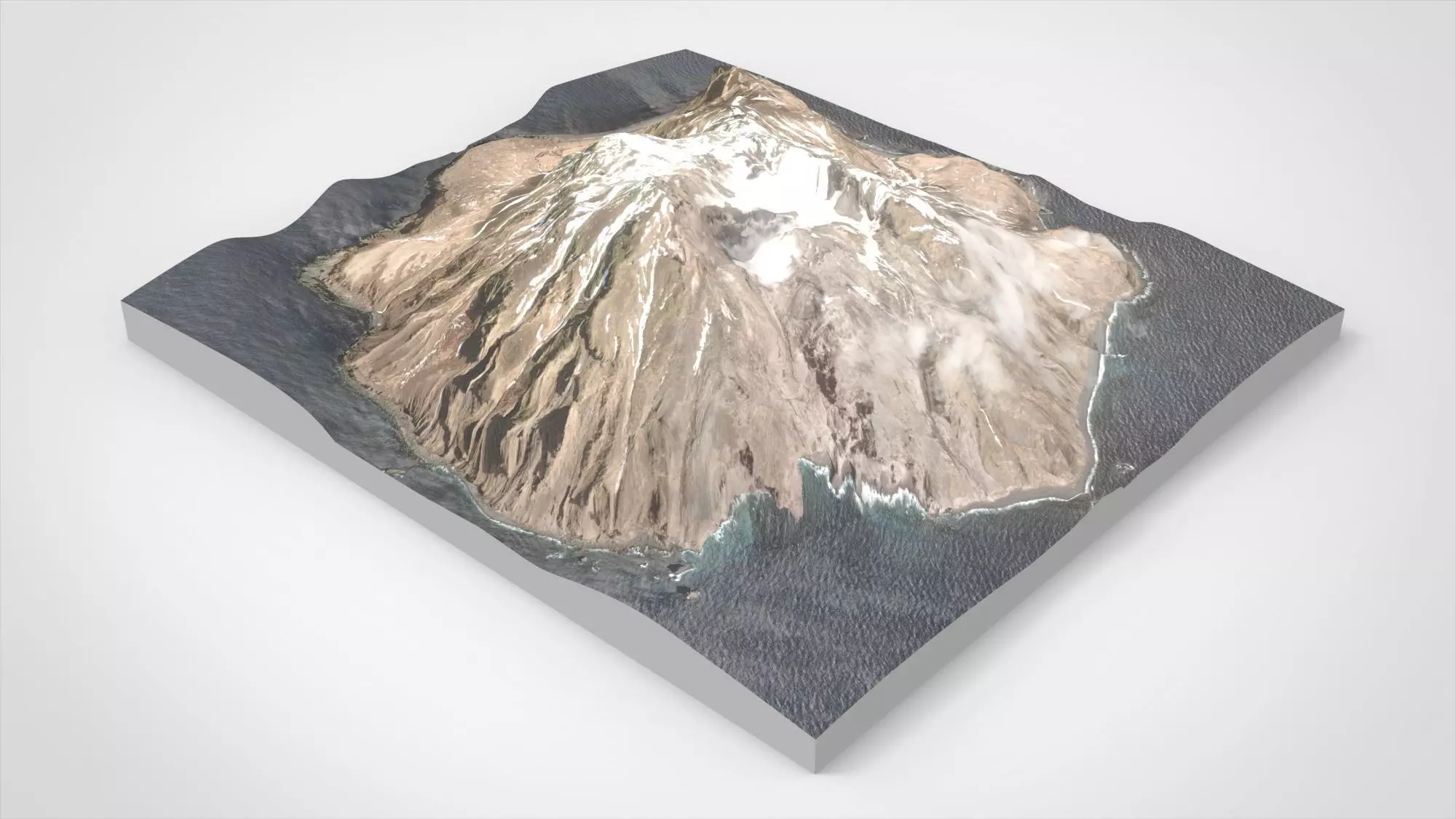 Island Chirinkotan Greater Kuril Islands 3D model_3