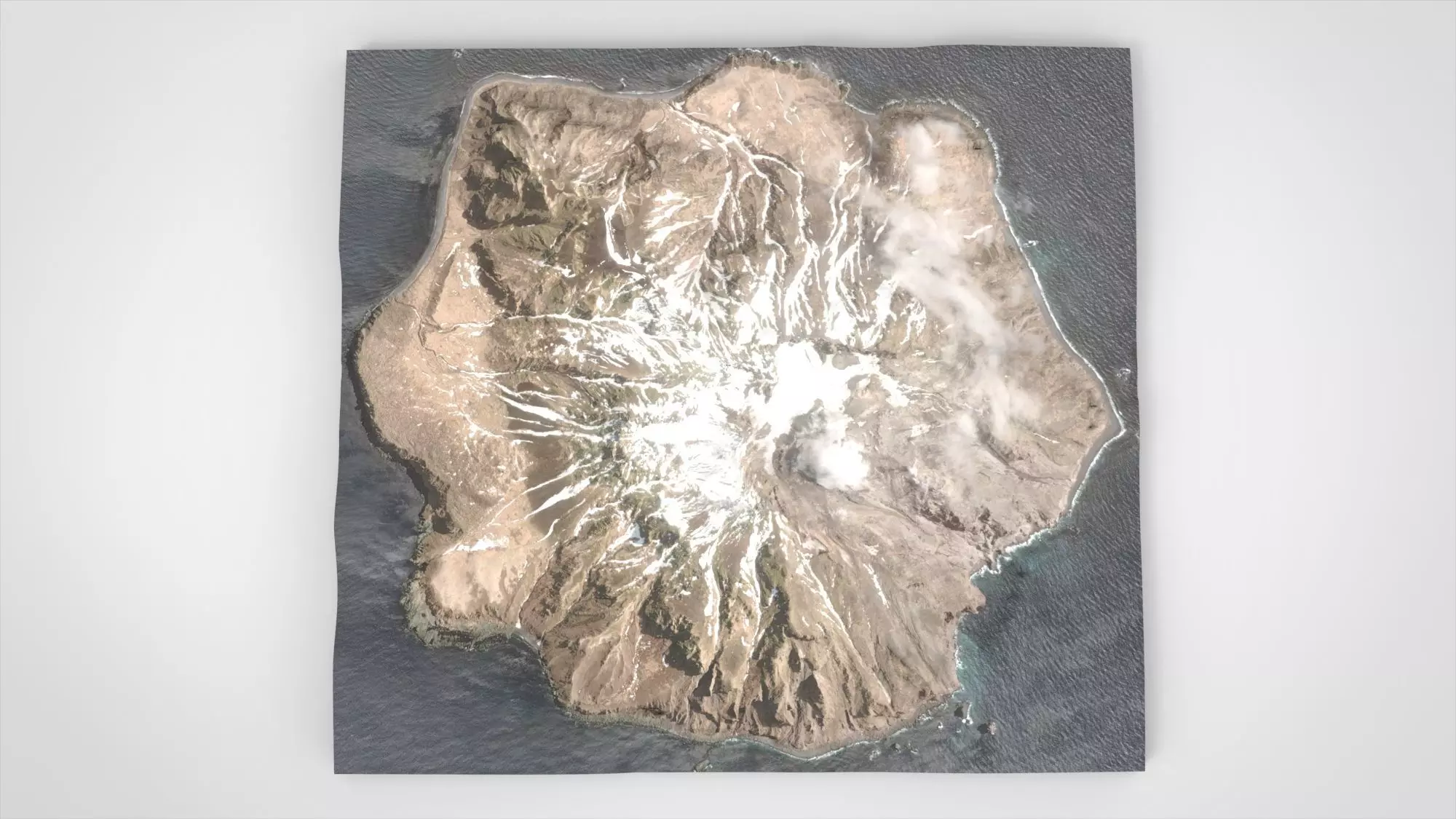 Island Chirinkotan Greater Kuril Islands 3D model_8